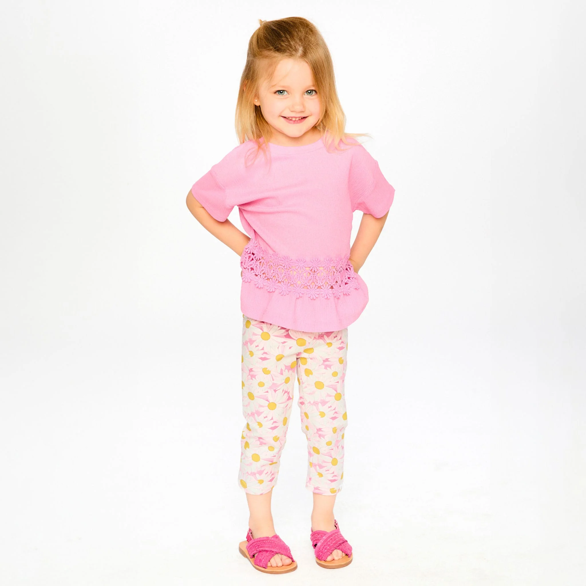 Legging Capri Marguerites 3-6ans - Image 4