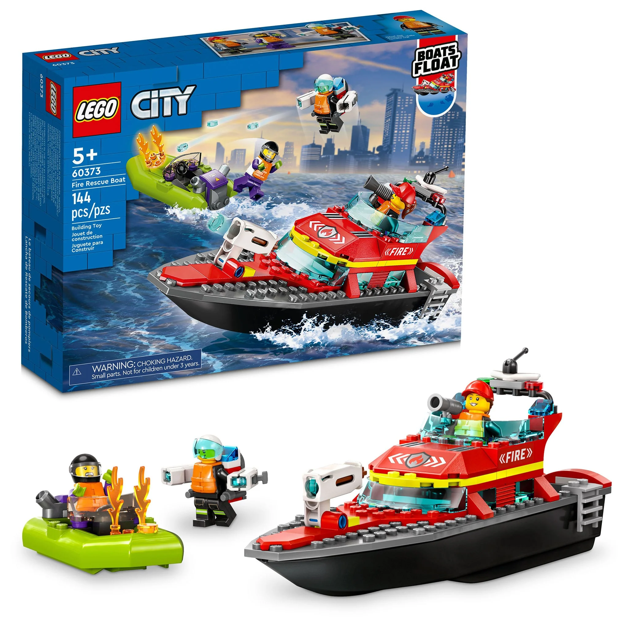 LEGO® City Le bateau de secours de pompiers
