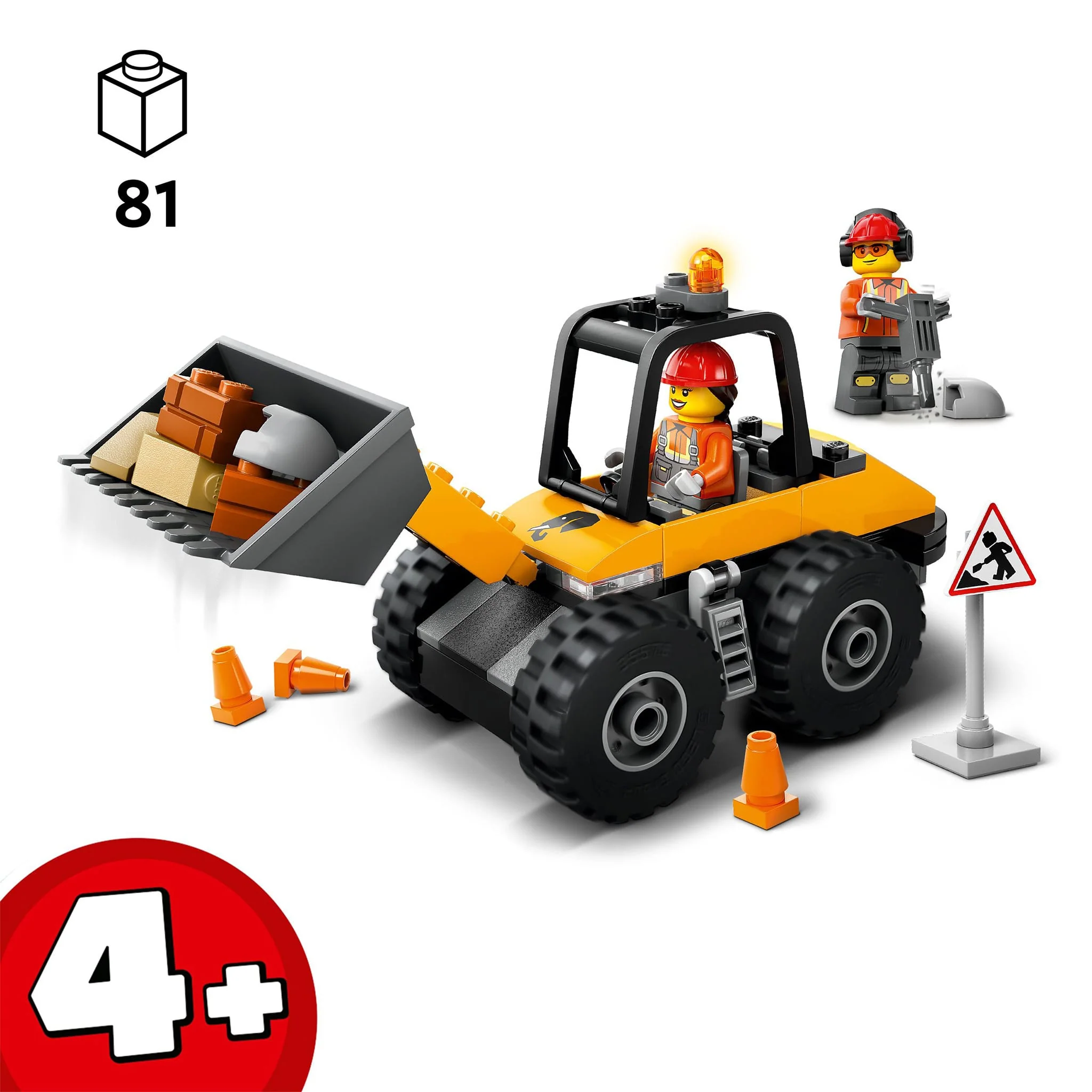 LEGO® City La chargeuse sur pneus de construction jaune - Image 5