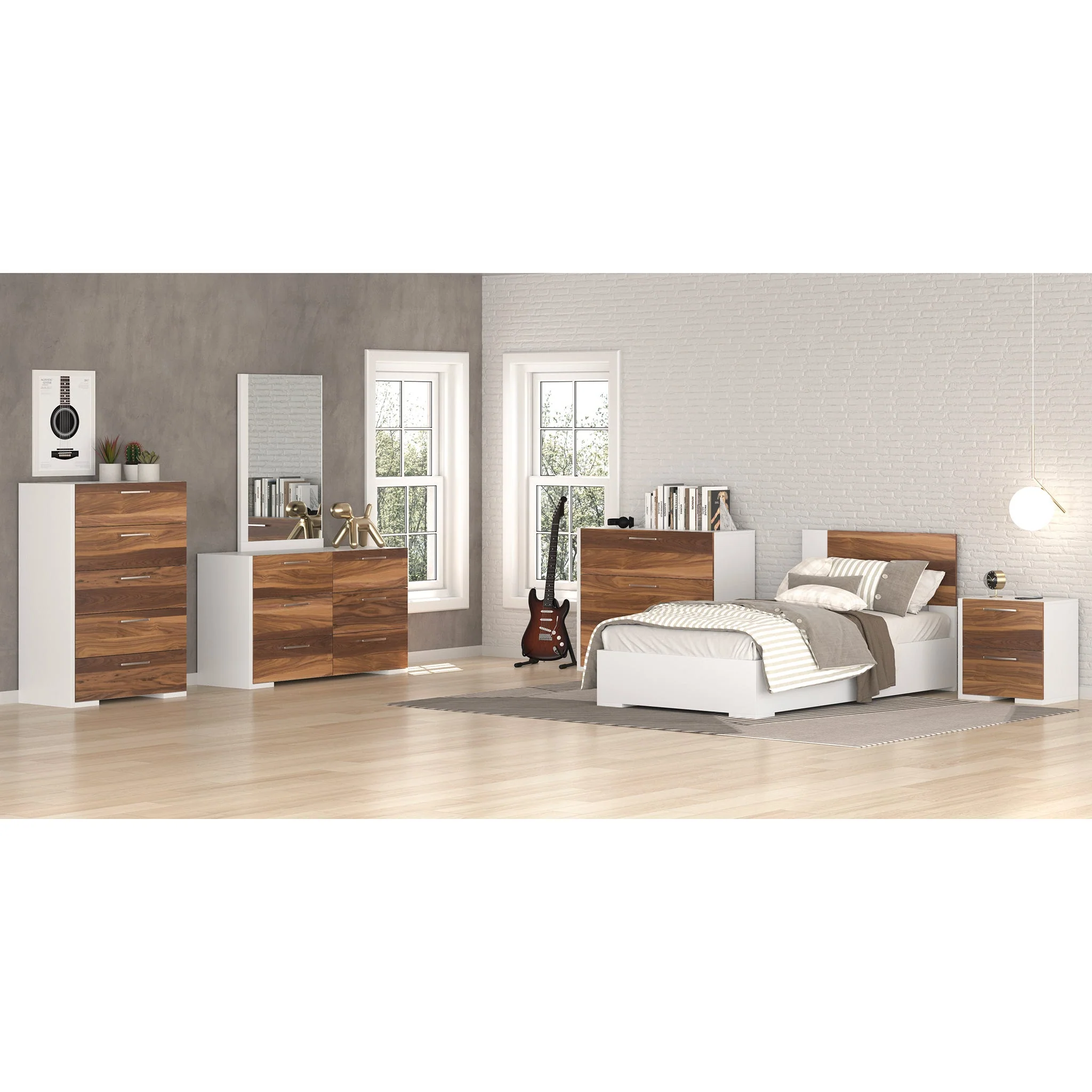 Lit Simple - Blanc Noyer - Image 2