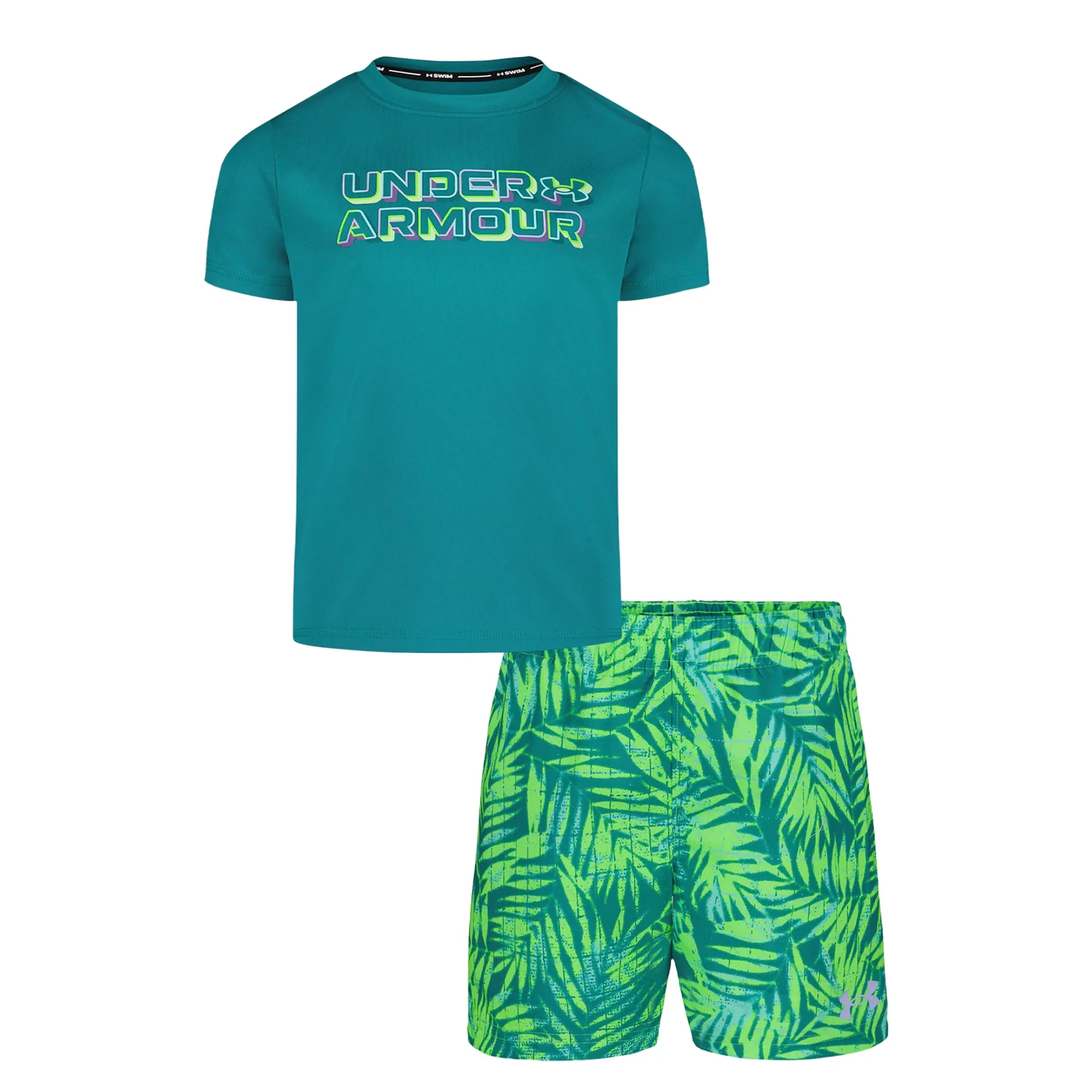 Maillot Deux Pièces Palm Grid 4-7ans