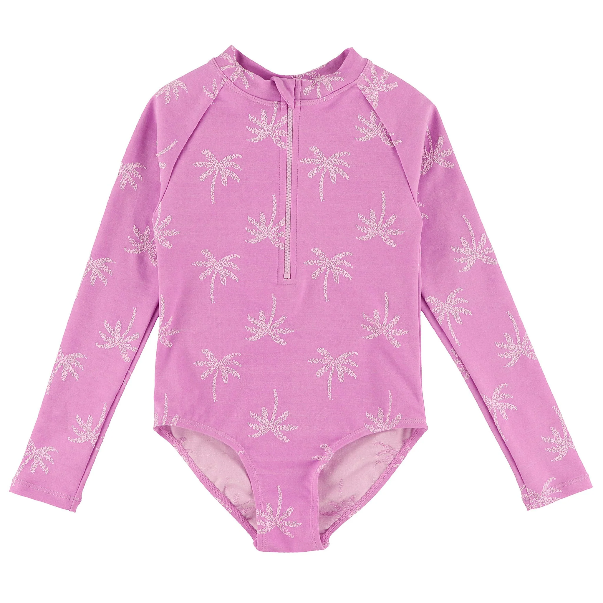 Maillot UV Manches Longues Texturé Palmiers 2-14ans