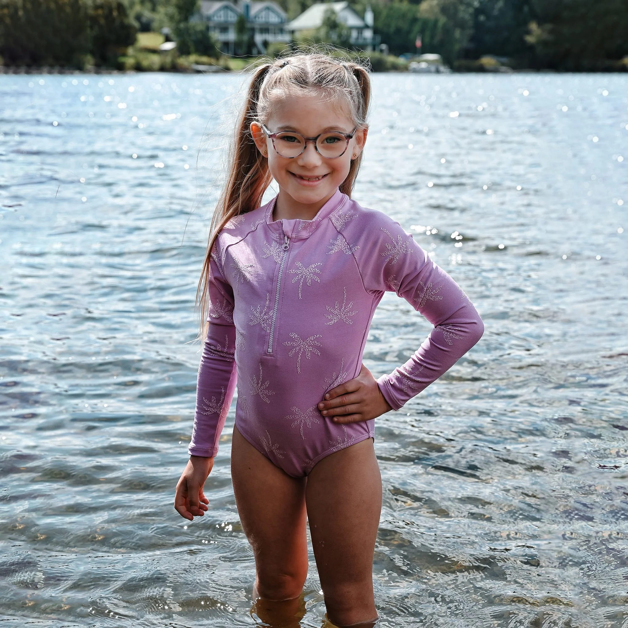 Maillot UV Manches Longues Texturé Palmiers 2-14ans - Image 5