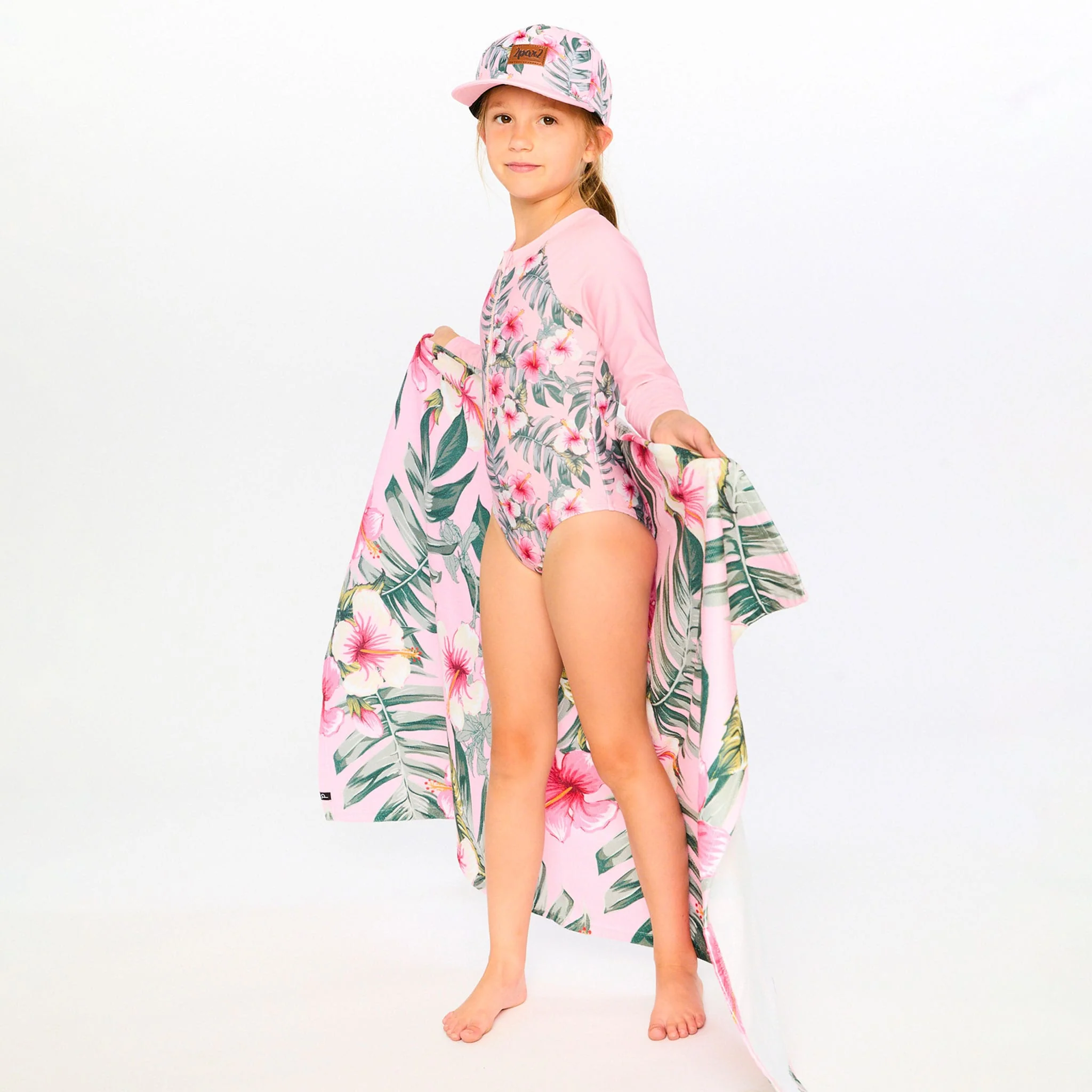 Maillot UV Hibiscus 7-12ans - Image 2