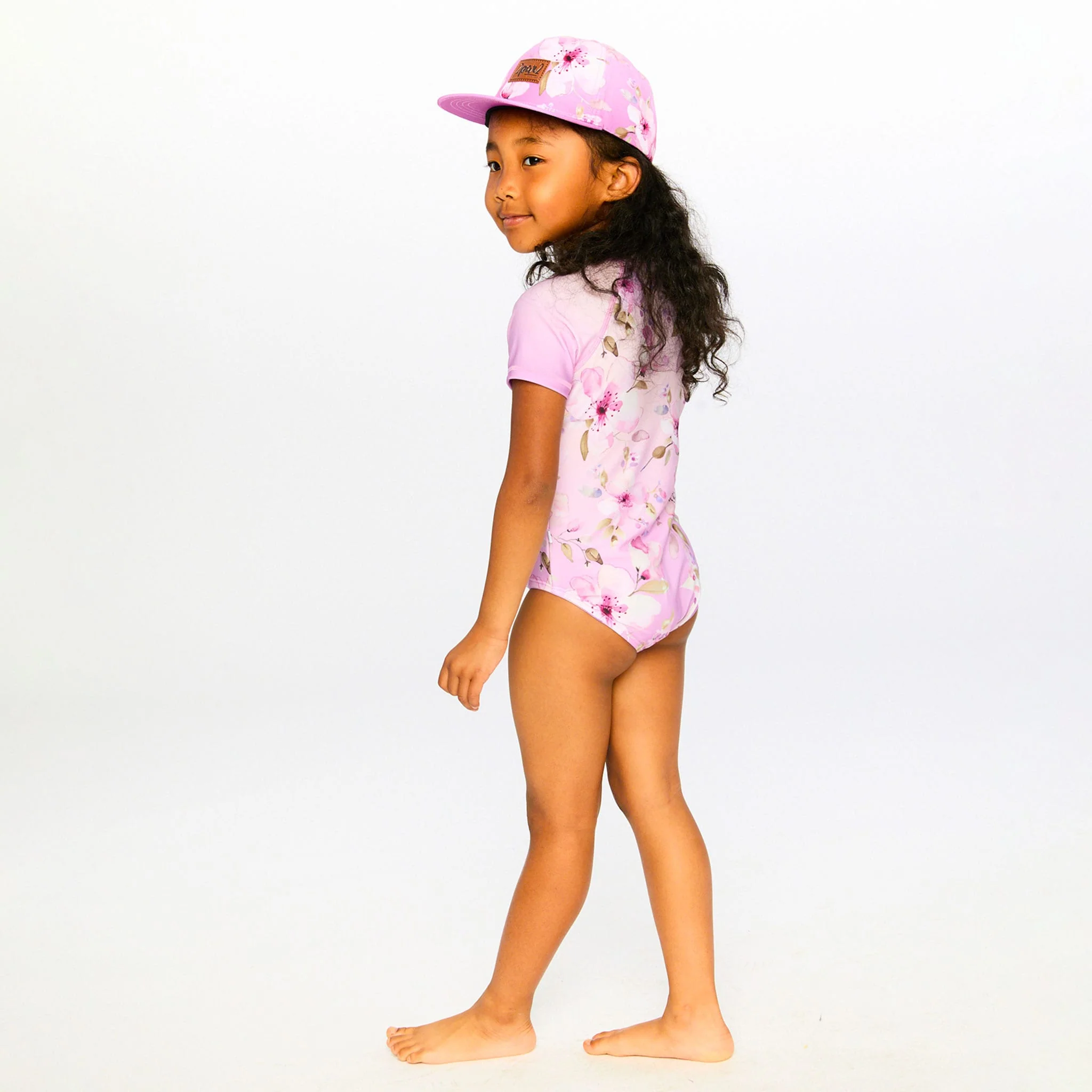 Maillot UV Lilas Fleurs 7-12ans - Image 4