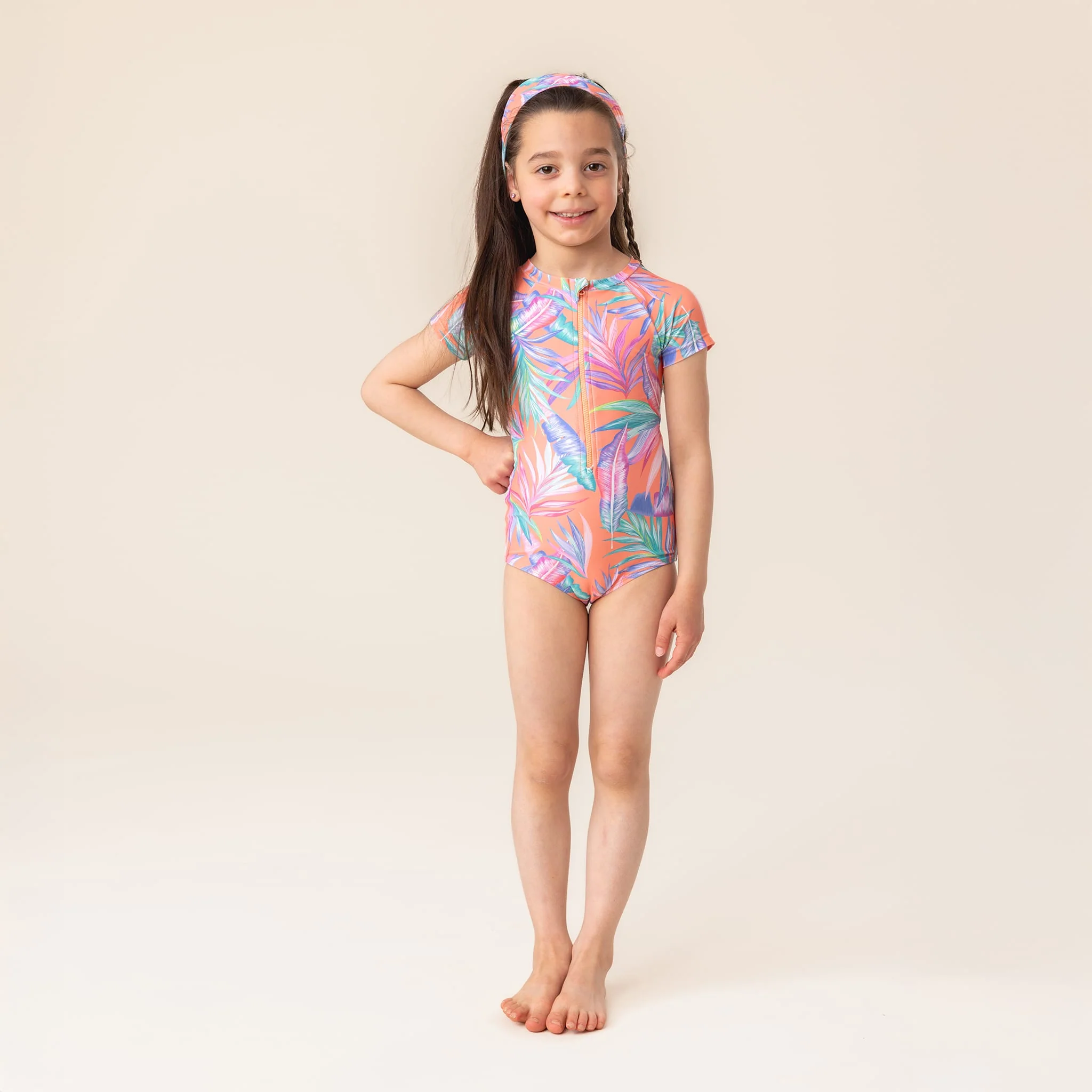 Maillot UV Manches Courtes Palmiers 2-14ans - Image 2