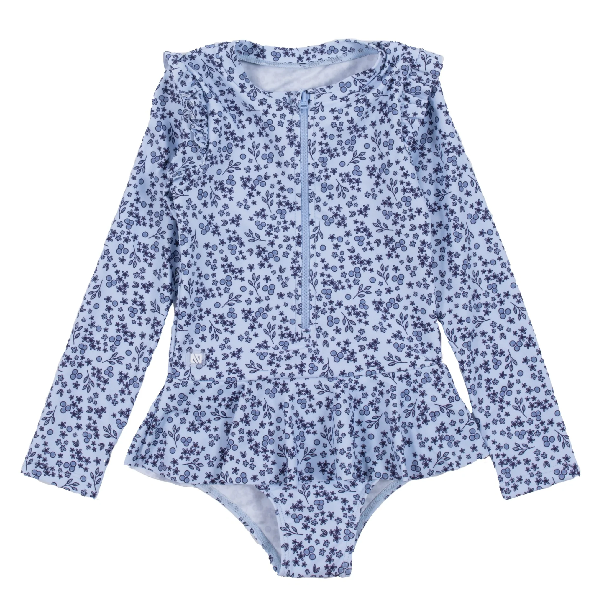 Maillot UV Manches Longues  Bleuets 12-24mois