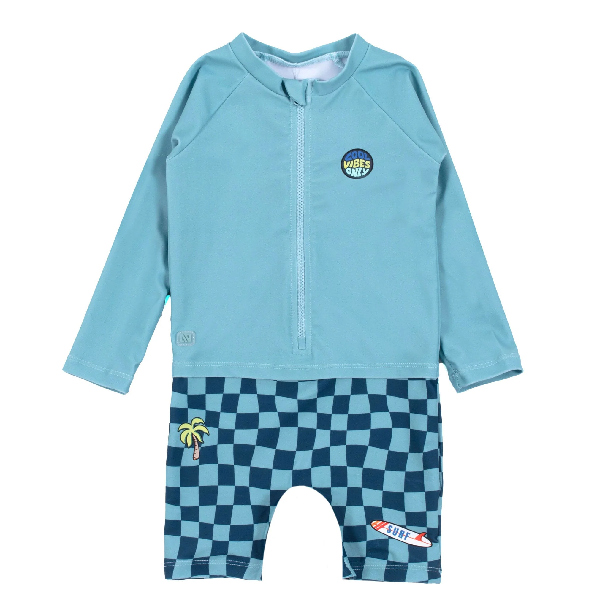 Maillot UV Manches Longues  Damiers 2-4ans