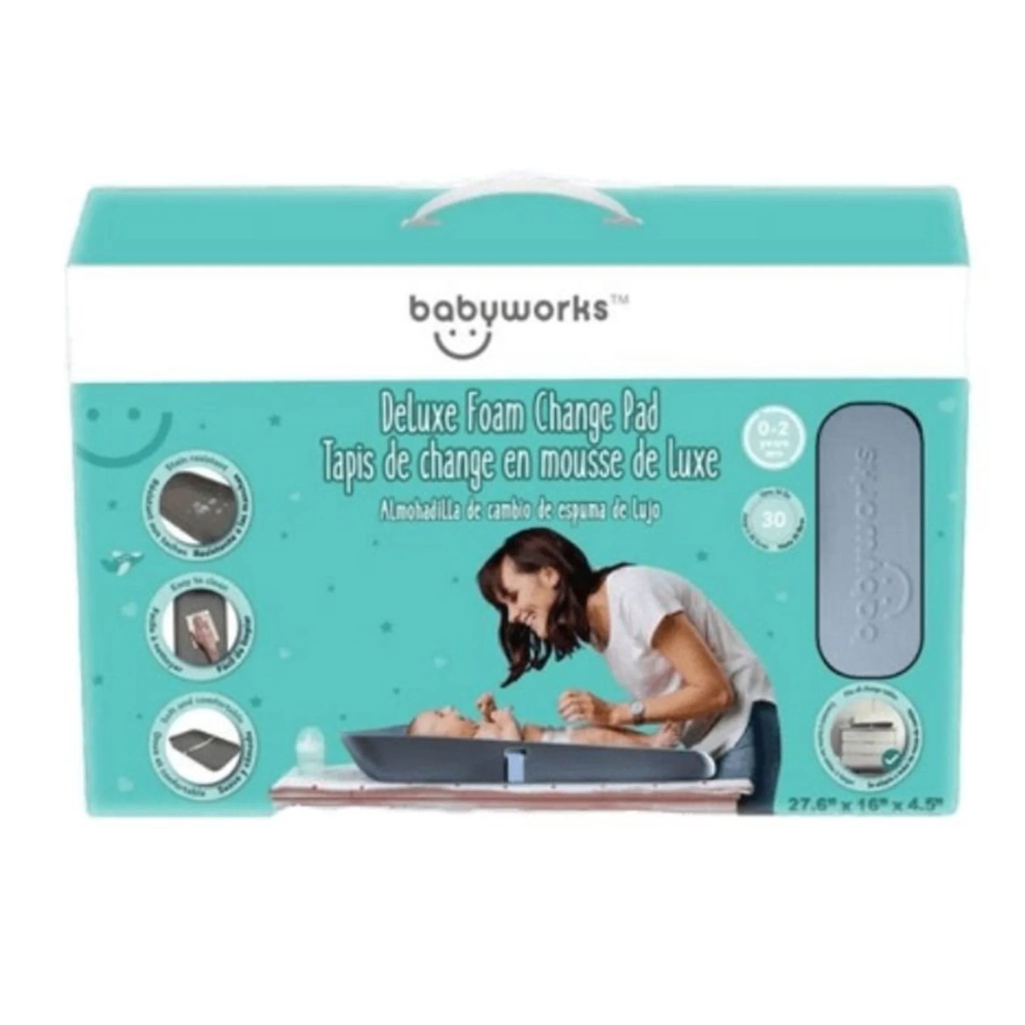 Matelas à Langer Deluxe en Mousse Babyworks - Ivoire - Image 10