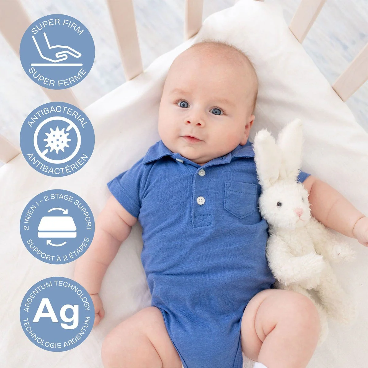 Matelas Argentum Certifié GREENGUARD Gold pour Bébé - Image 6