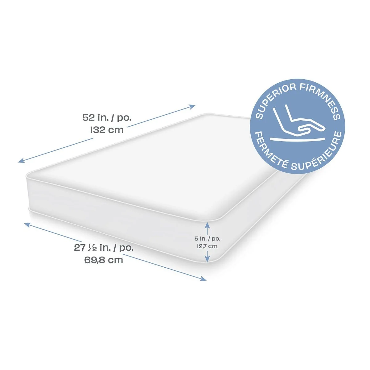 Matelas Roulé Certifié GREENGUARD Gold pour bébé - Simmons - Image 9