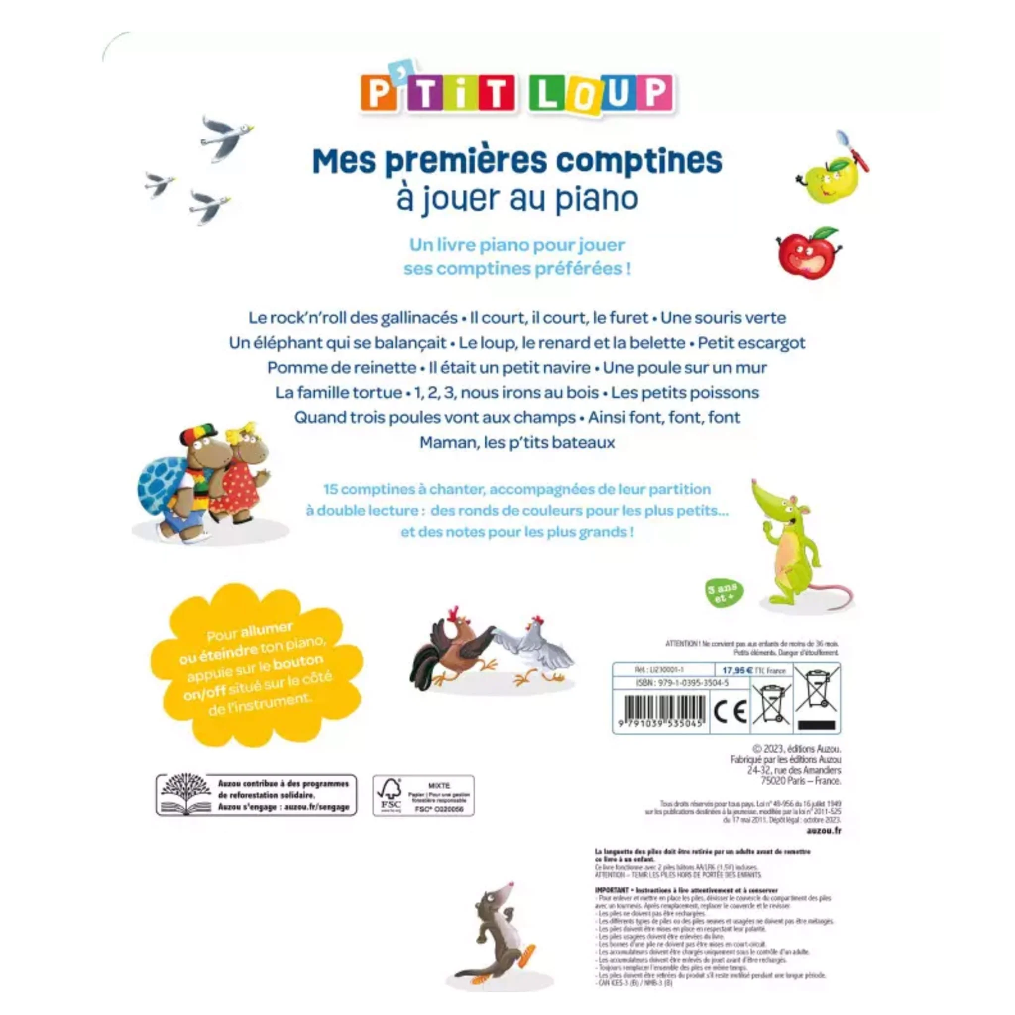 Mes Premières Comptines À Jouer Au Piano - P'tit Loup - Image 5