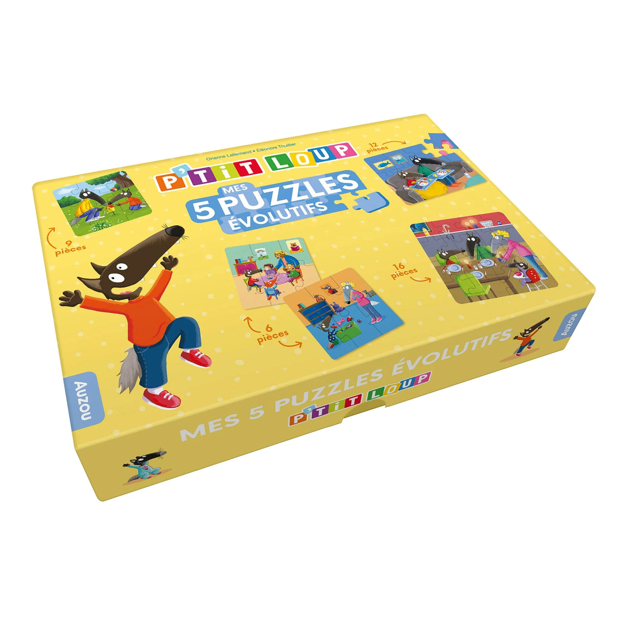Mes 5 Puzzles Évolutifs P'tit Loup