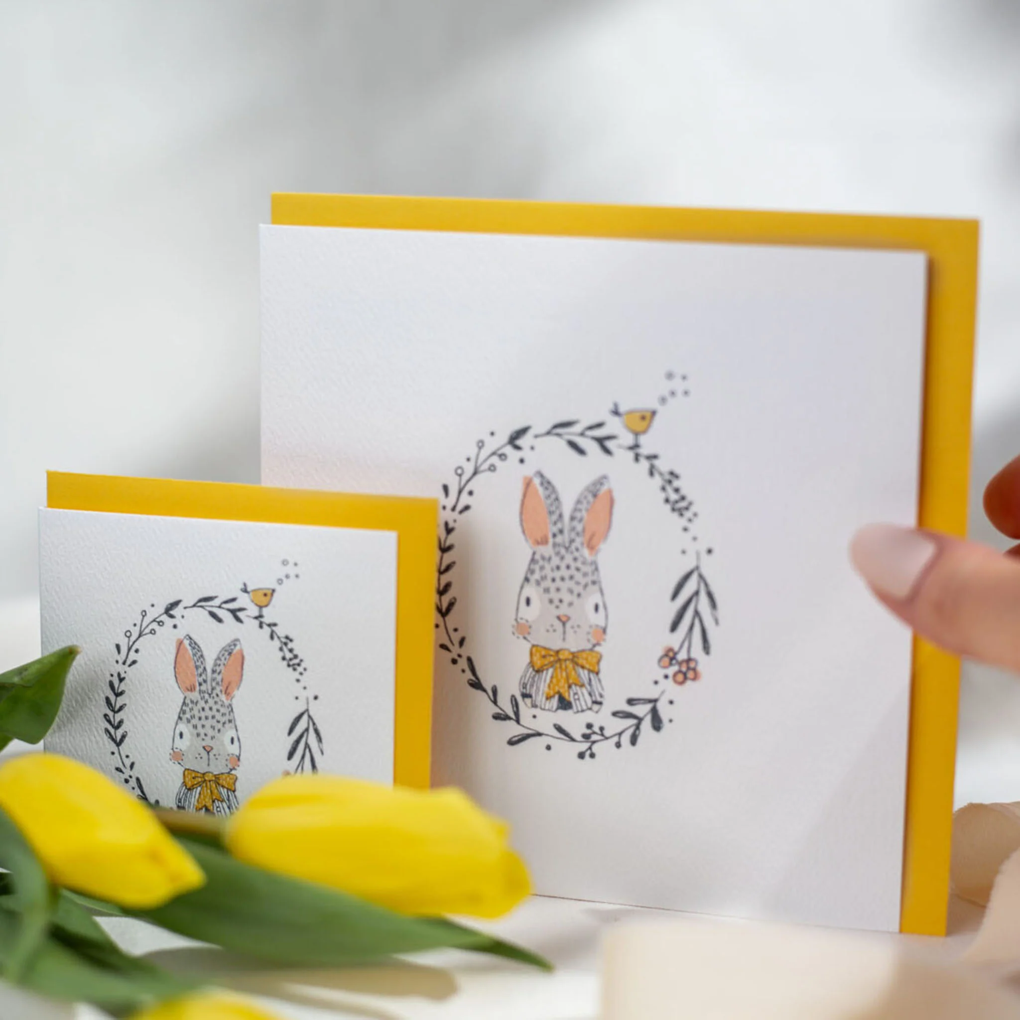 Mini Carte Souhait de Bébé - Lapinou - Image 2
