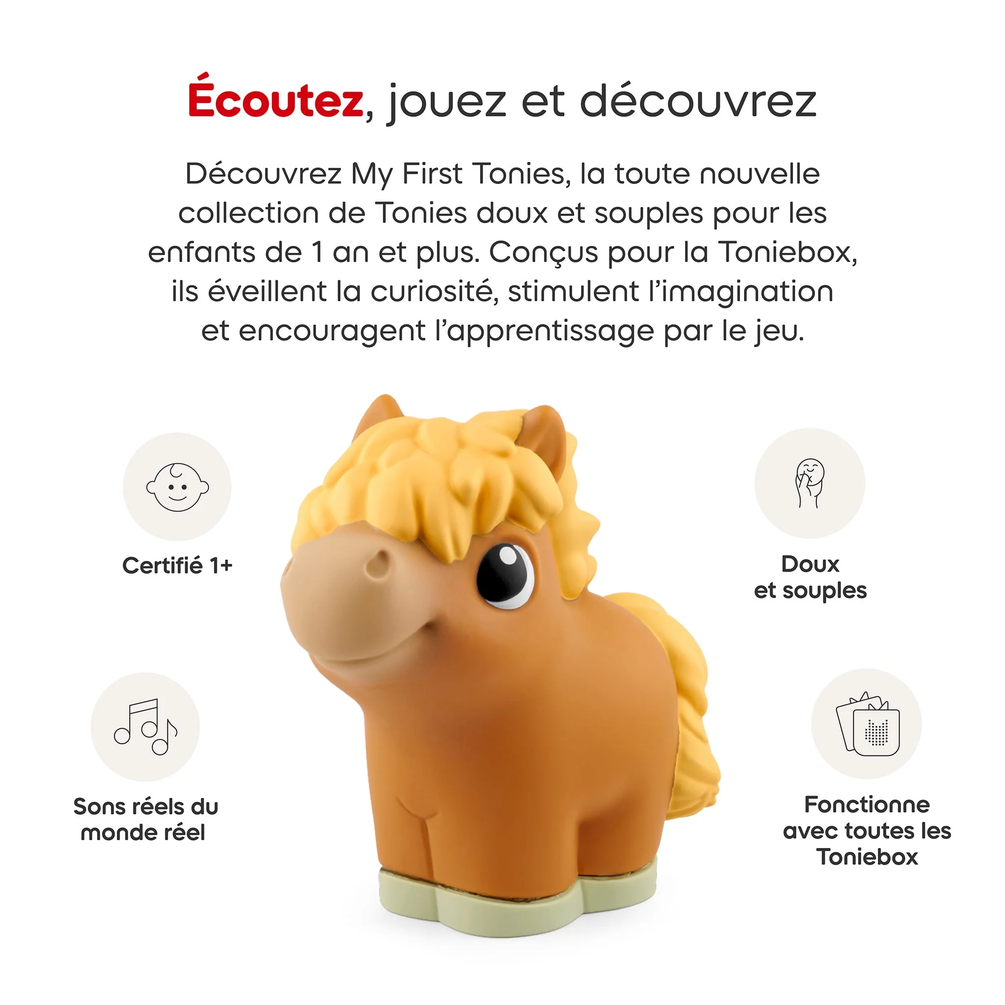 My First Tonies: Ferme - Vache, Cochon et Cheval Ensemble de 3 (Français) - Image 2
