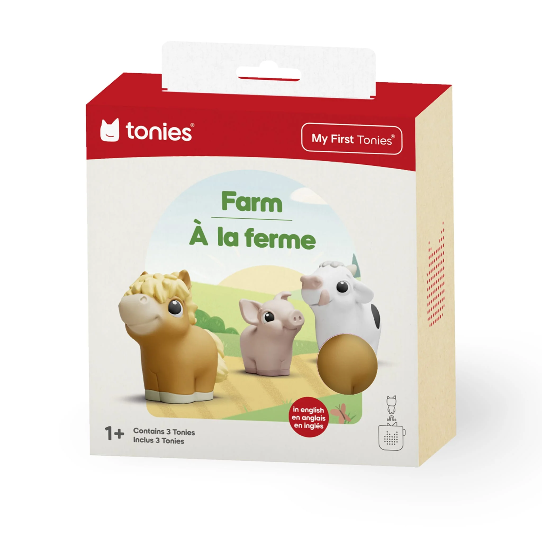 My First Tonies: Ferme - Vache, Cochon et Cheval Ensemble de 3 (Anglais)