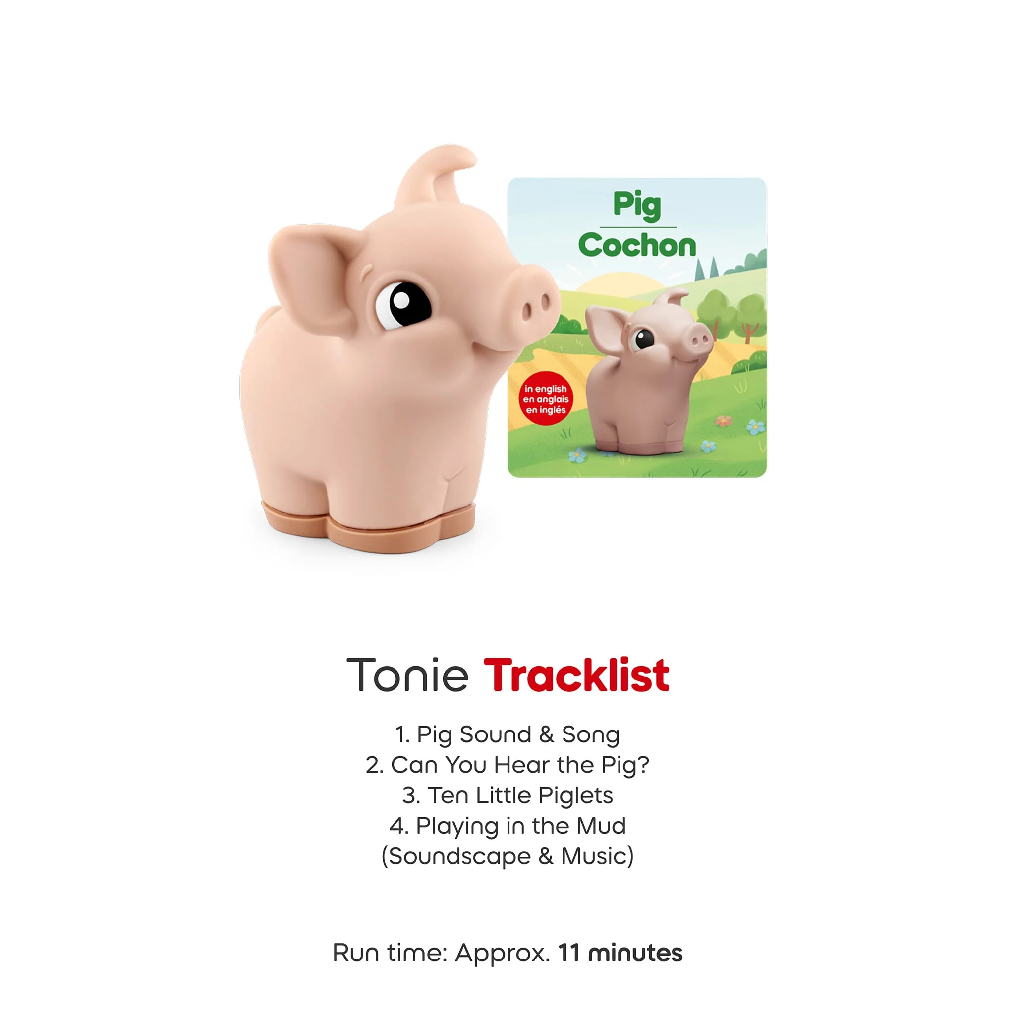 My First Tonies: Ferme - Vache, Cochon et Cheval Ensemble de 3 (Anglais) - Image 7