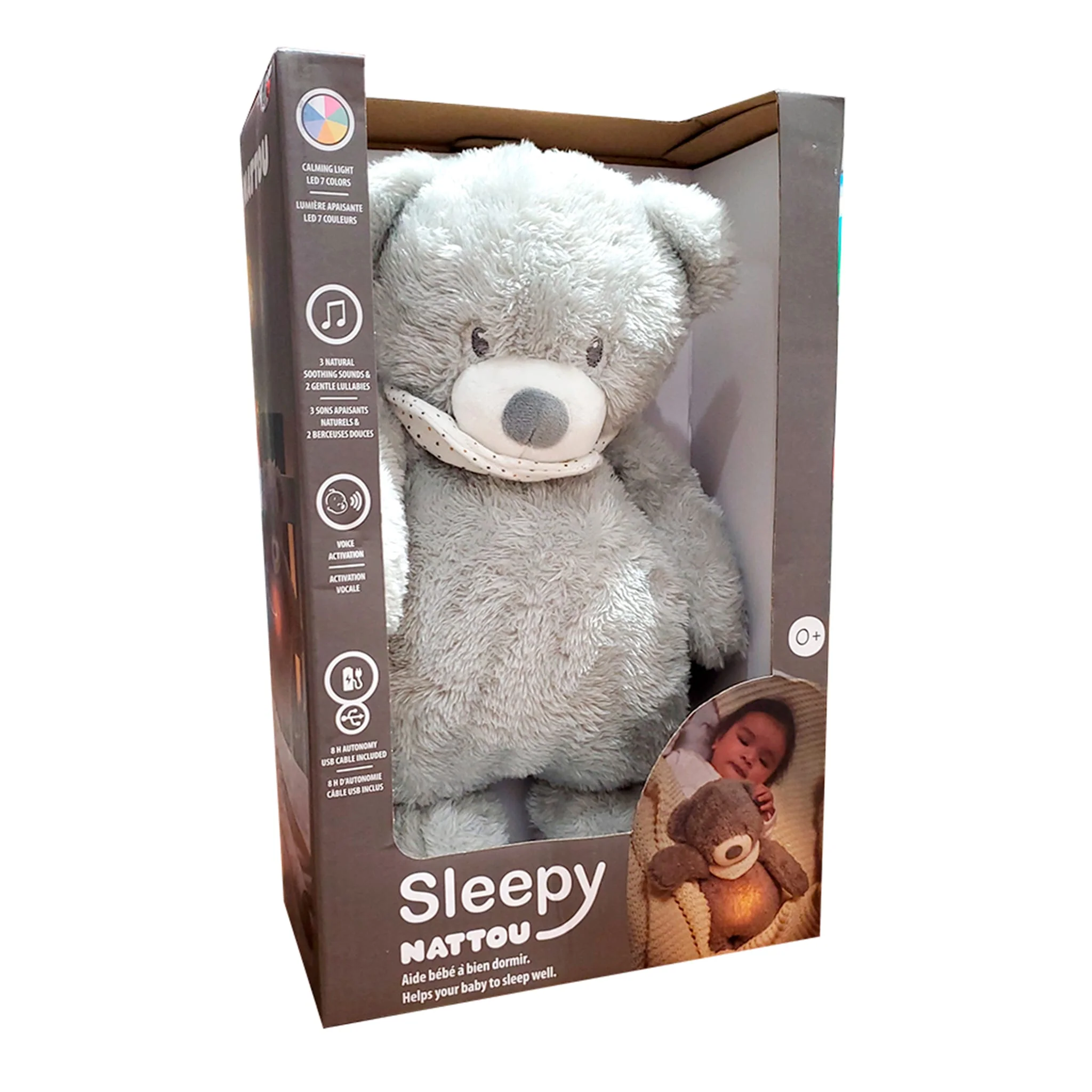 Ours Peluche Veilleuse Sleepy - Image 3
