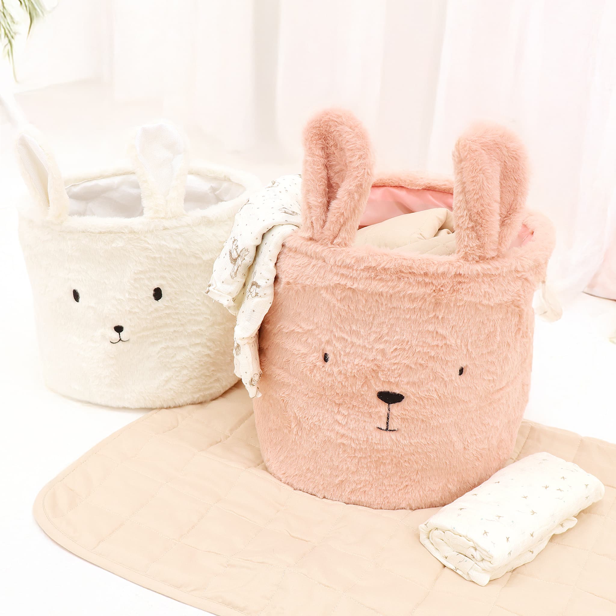 Panier Lapin Rose - Image 4