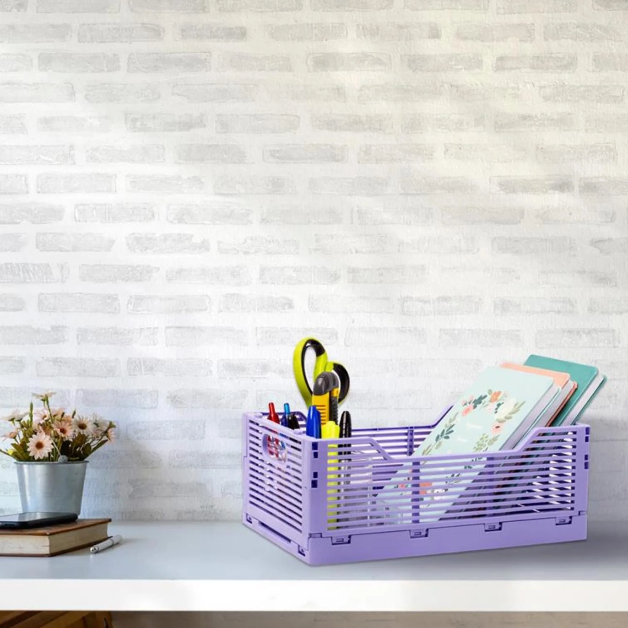 Panier Rangement -  Mauve Petit - Image 5