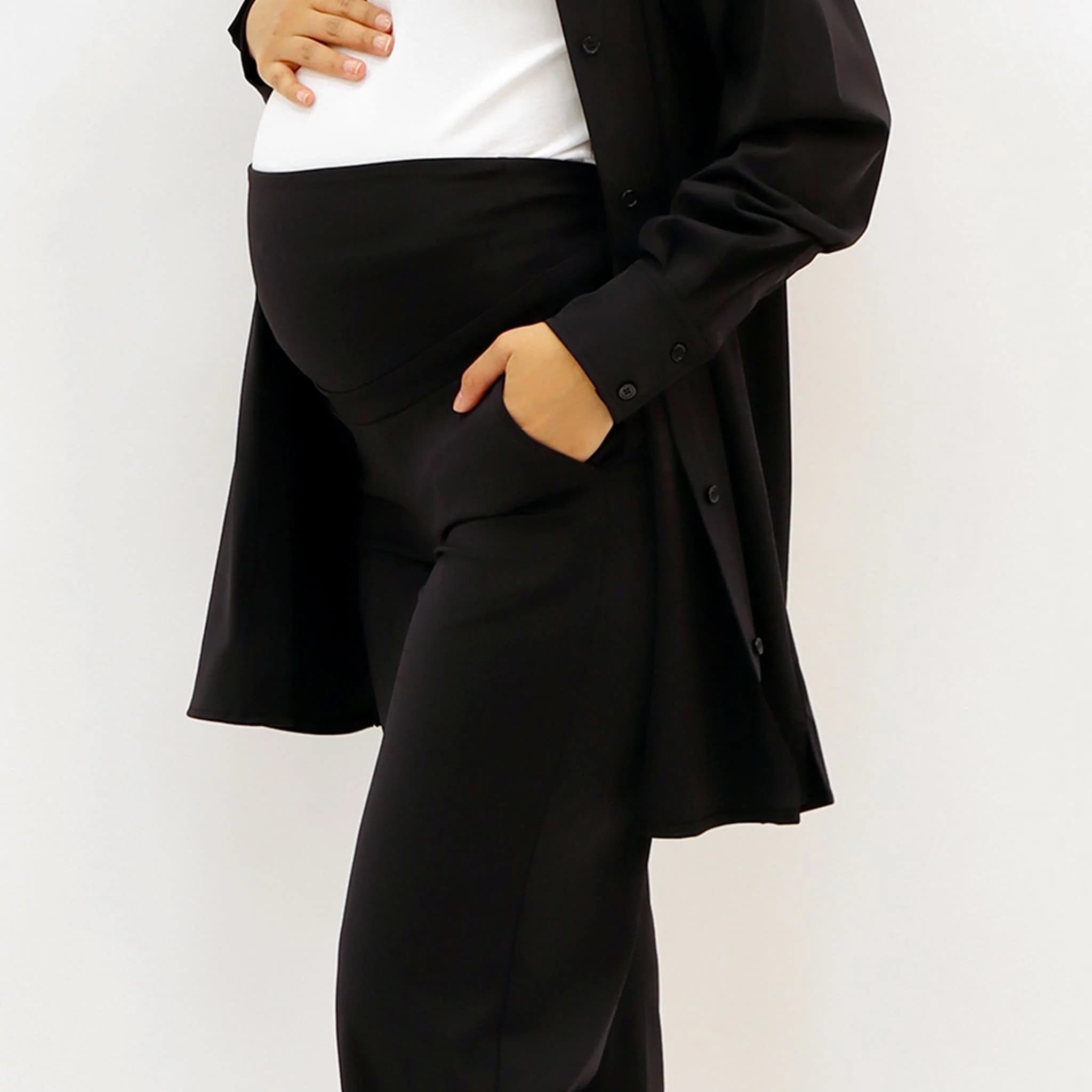Pantalon Classique Maternité Noir - Image 10