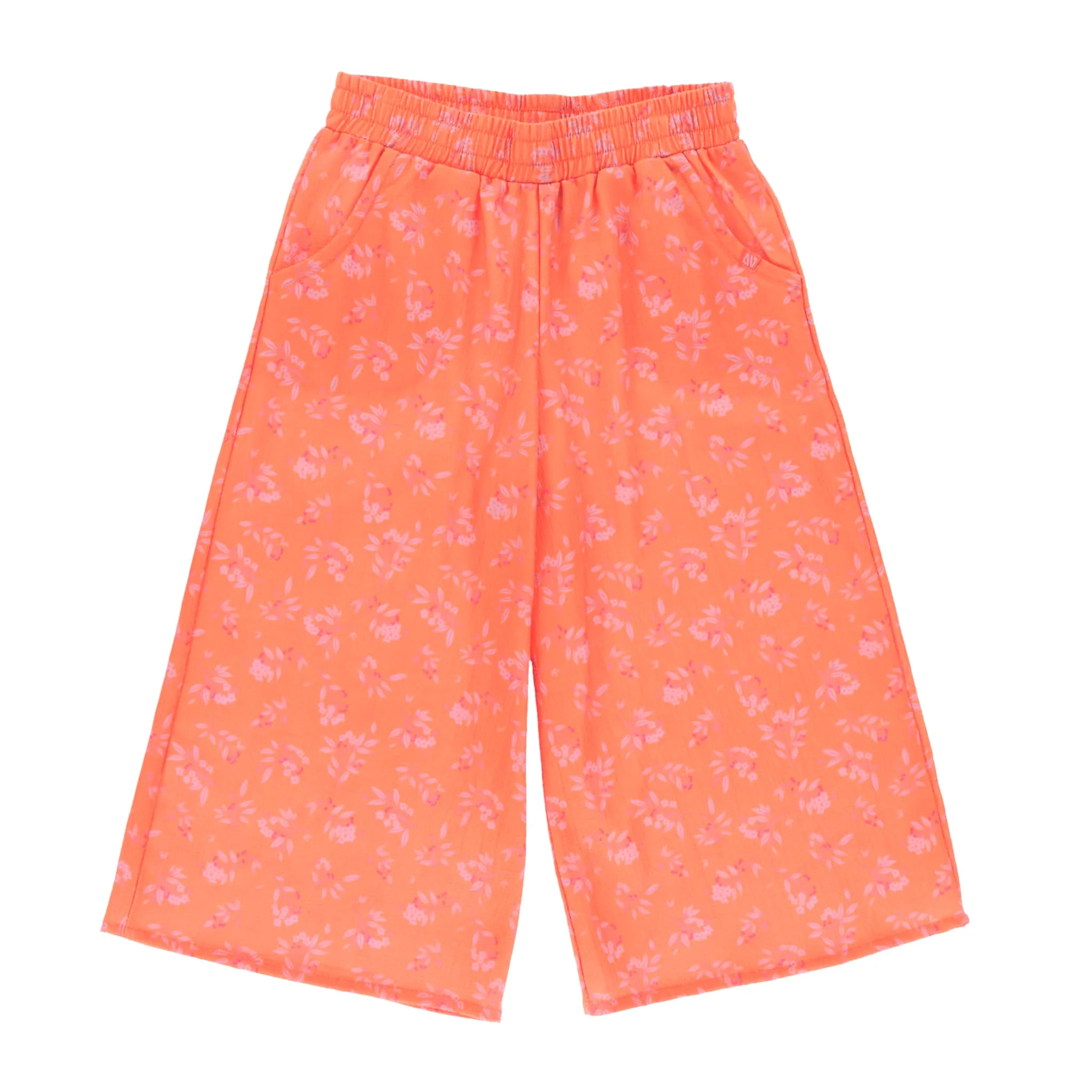 Pantalon Jambe Large Fleurs 2-12ans