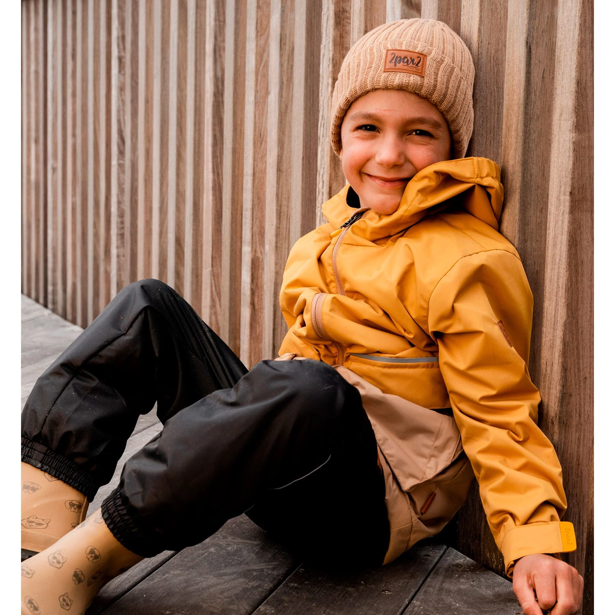 Pantalon Mi-Saison Noir 3-6ans - Image 4