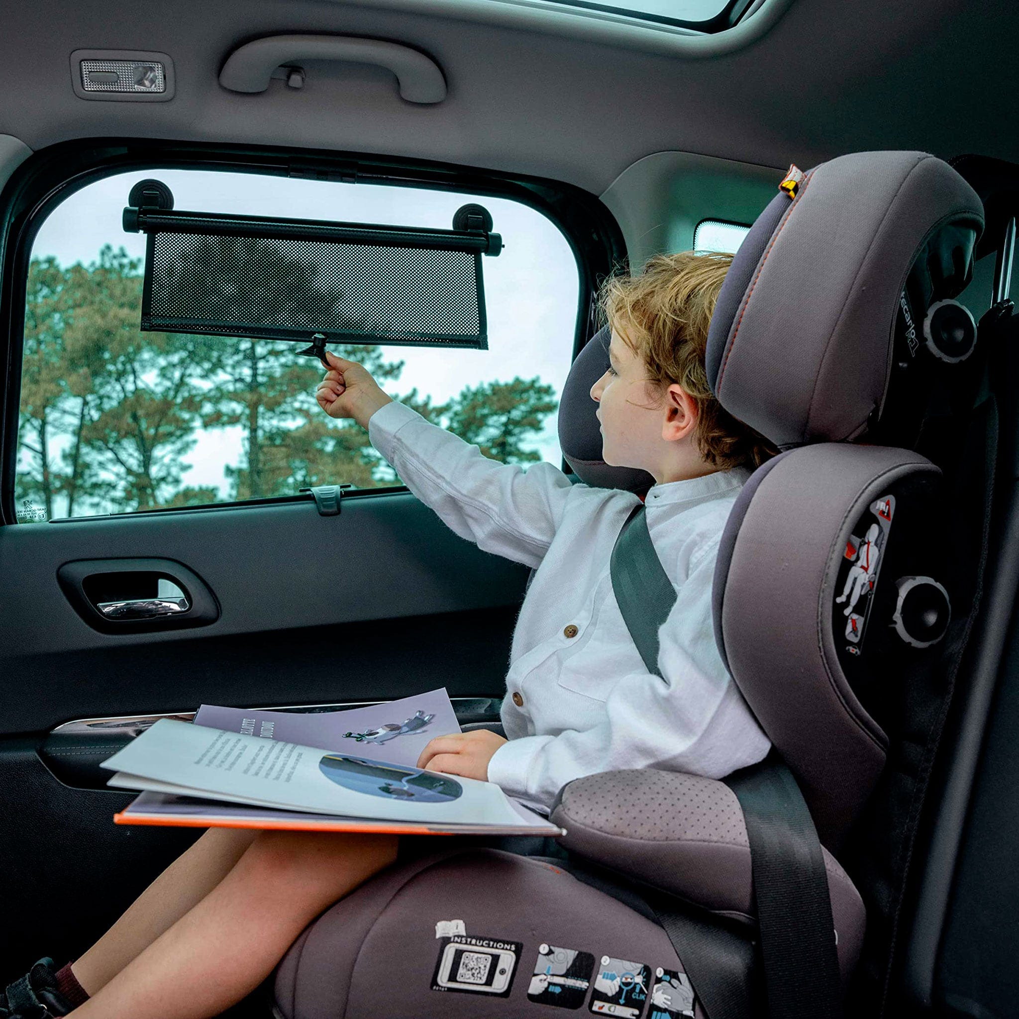Pare-soleil Ă Ventouse Extensible (2) pour FenĂȘtre de Voiture - Image 2
