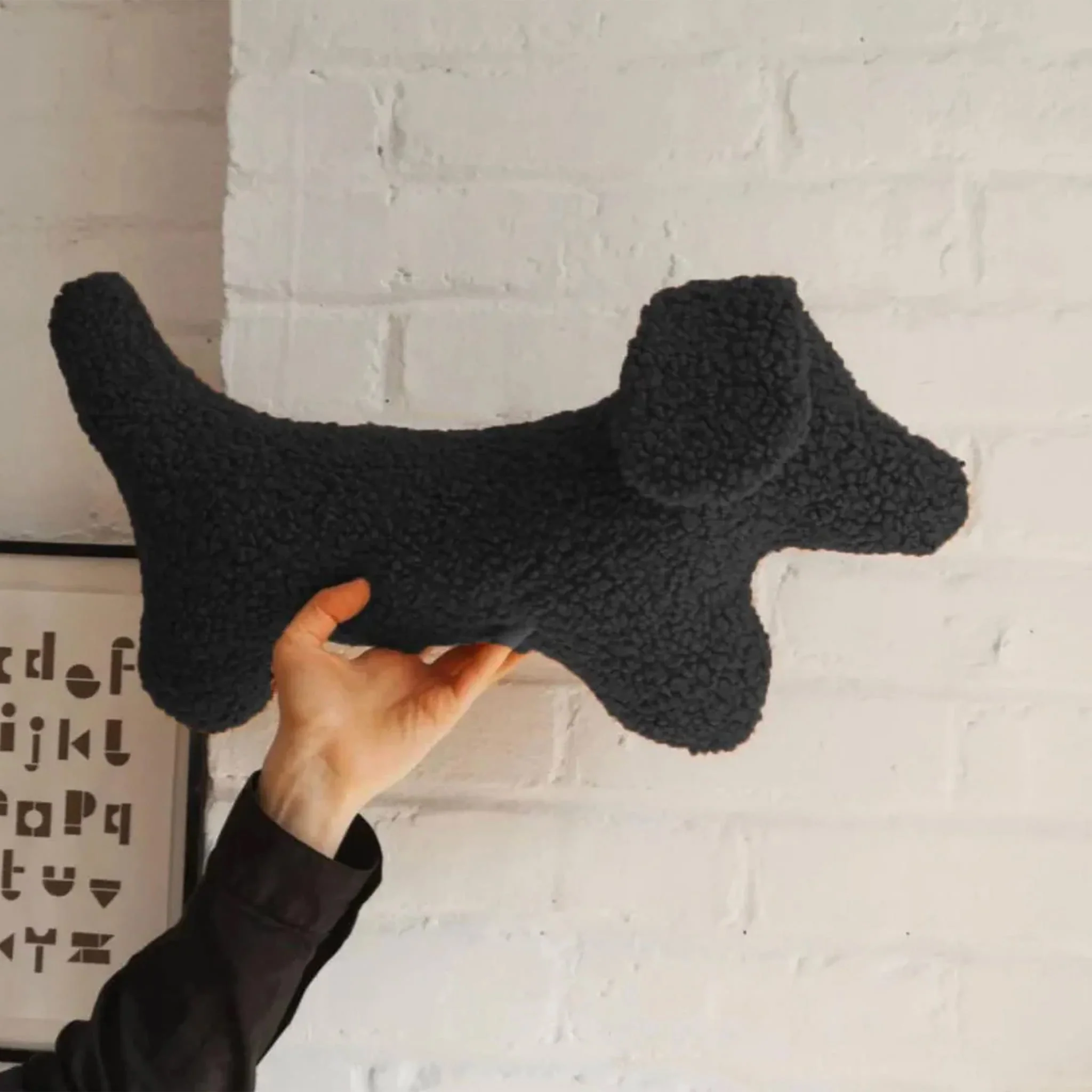 Peluche Chien Teckel - Noir