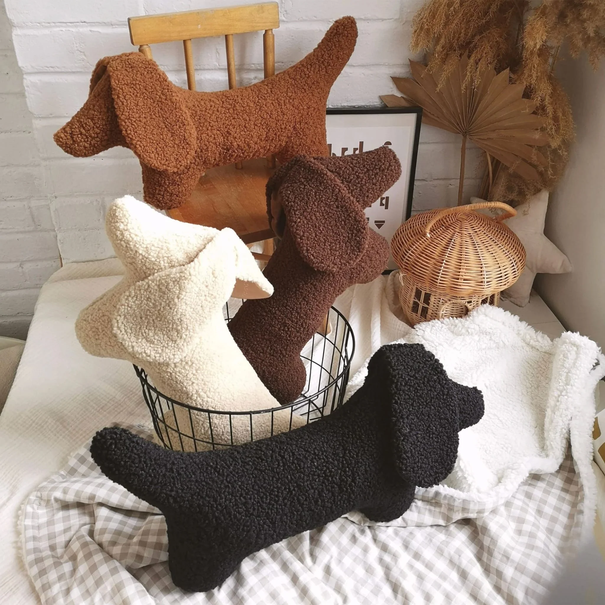 Peluche Chien Teckel - Noir - Image 3
