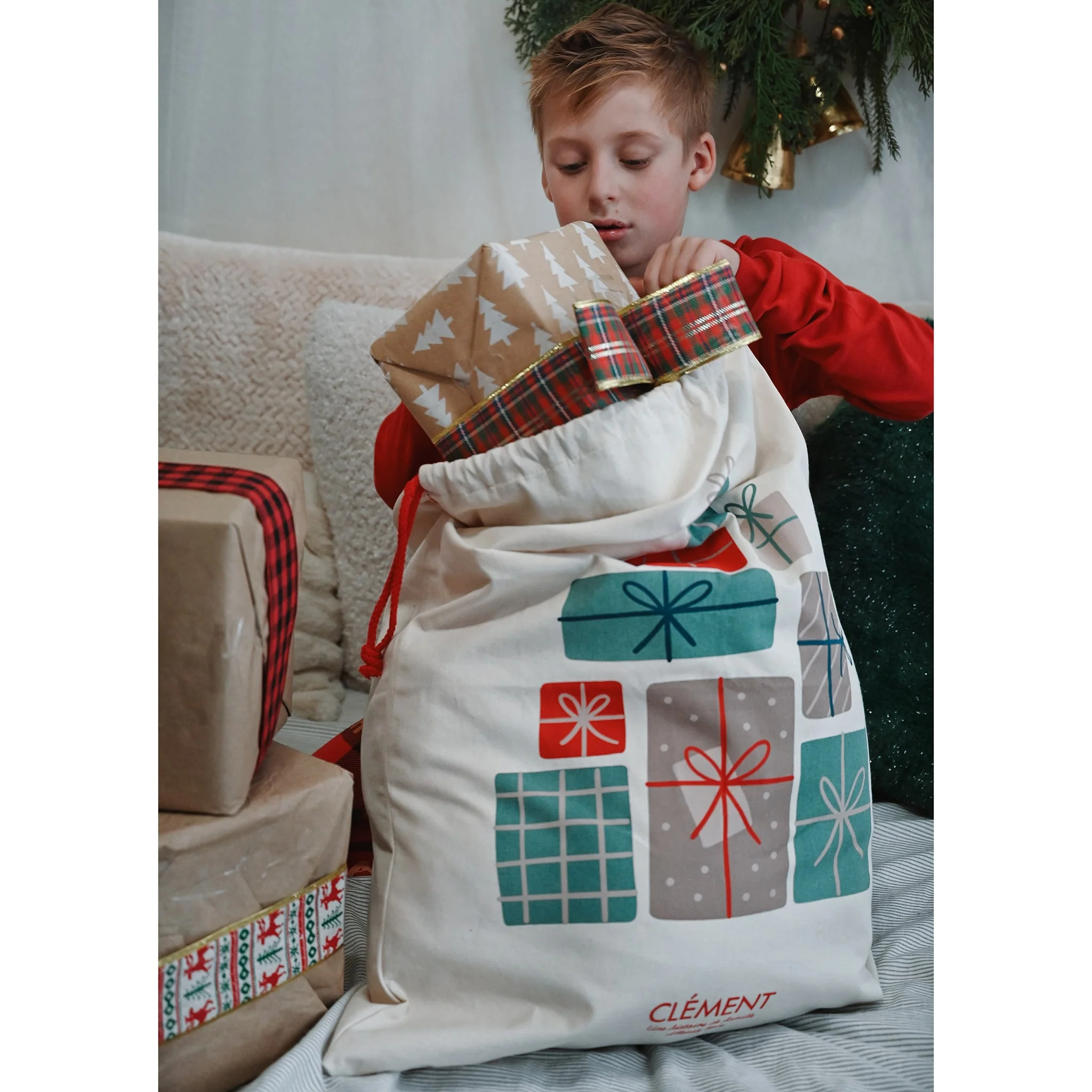 Grand Sac Cadeau / Poche Du Père Noel - Cadeaux - Image 3