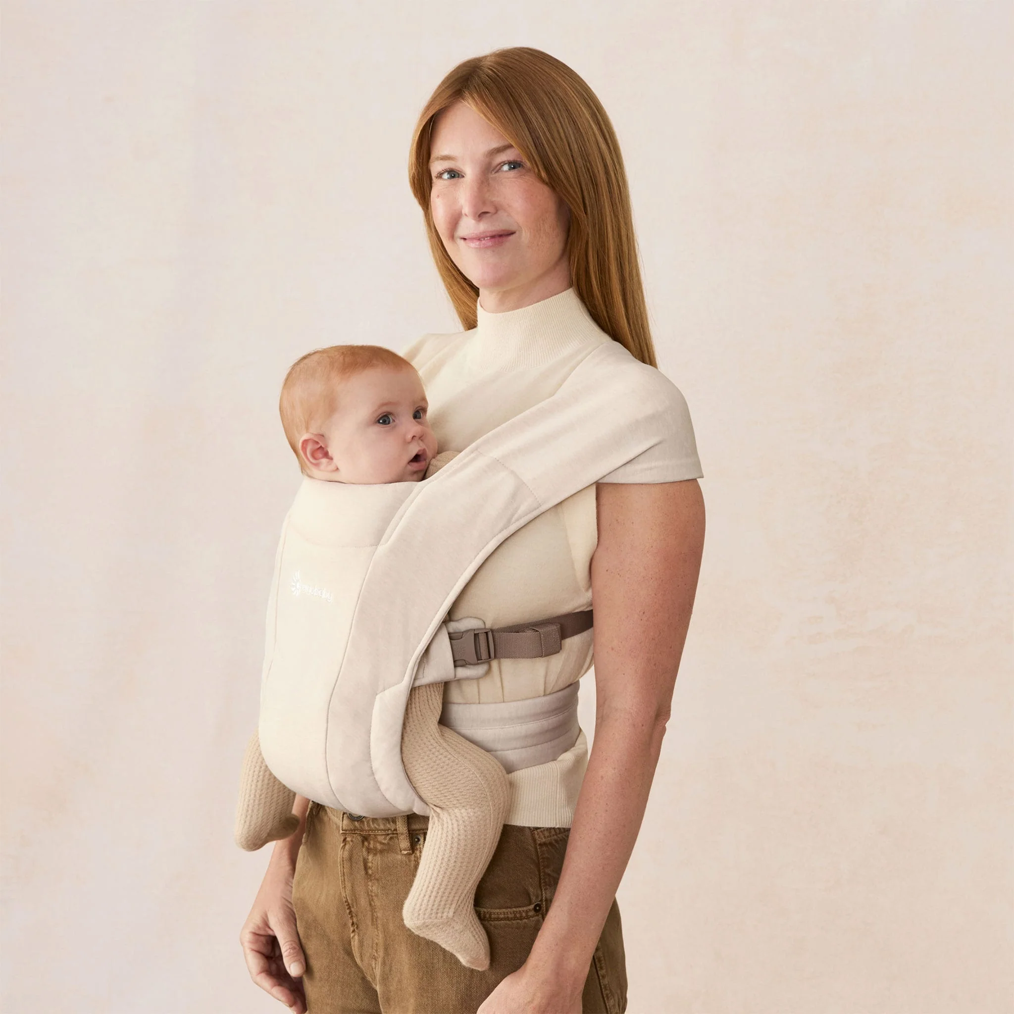 Porte-bébé Nouveau-Né Embrace - Crème - Image 5