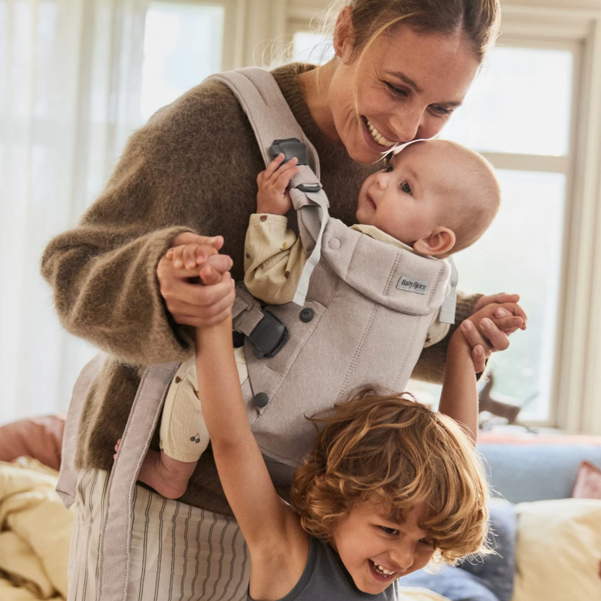 Porte-bébé Harmony - Mélange Beige - Image 9