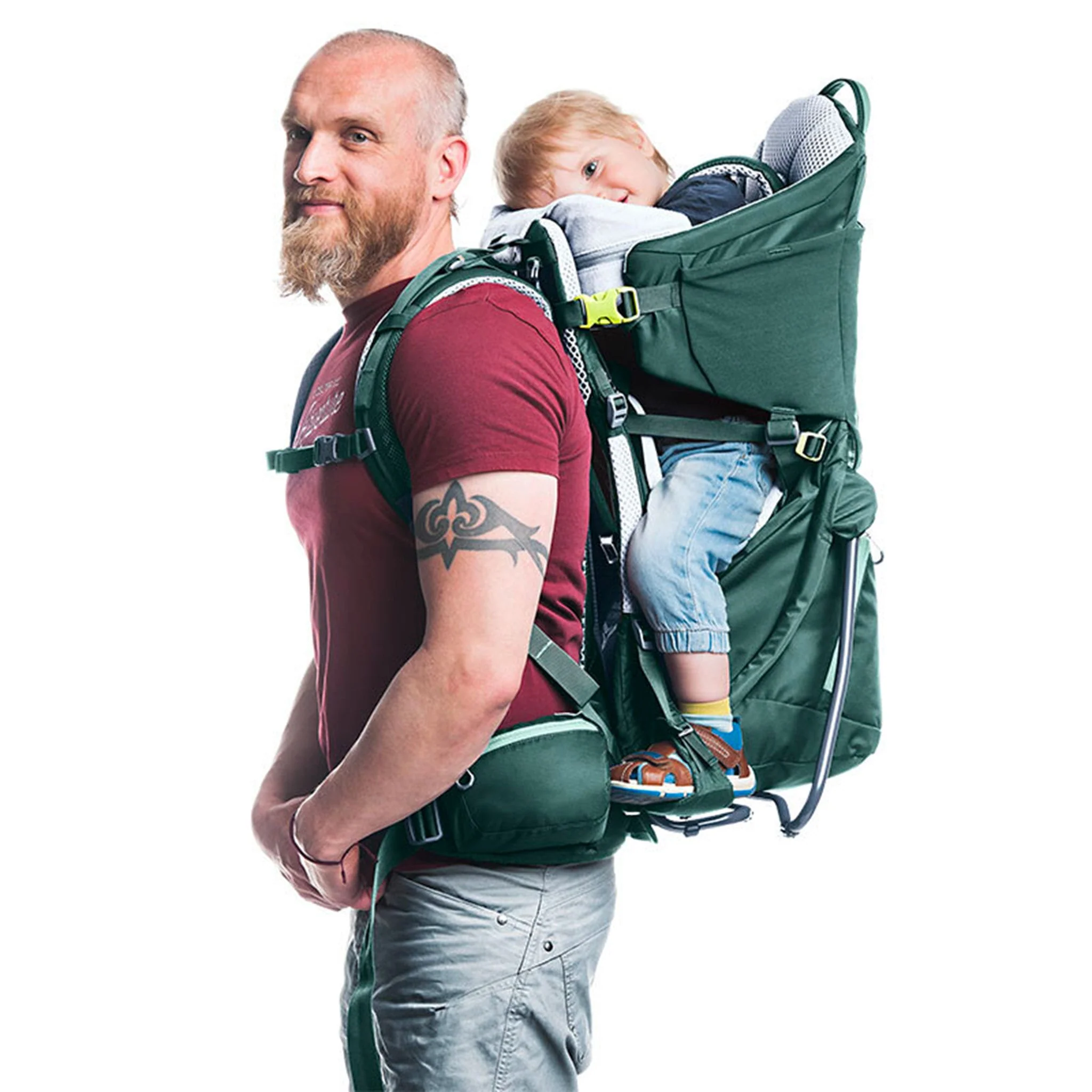 Porte-Bébé Kid Confort - Vert Forêt - Image 2