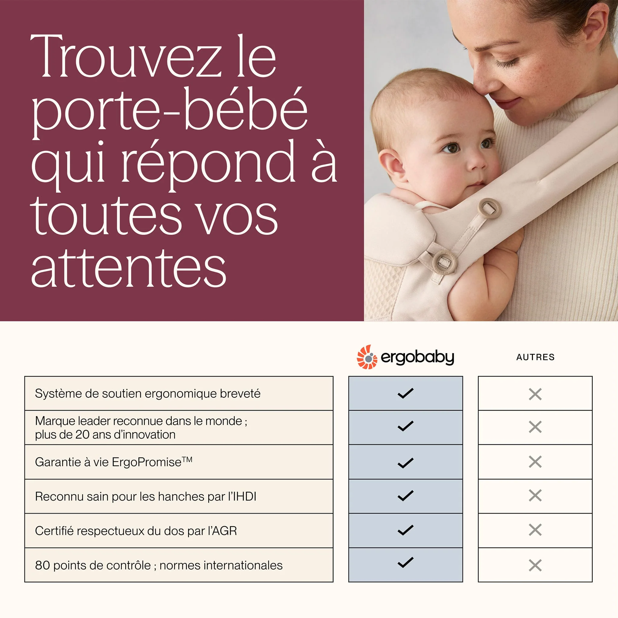 Porte-Bébé Omni Deluxe Mesh - Beige Naturel - Image 13