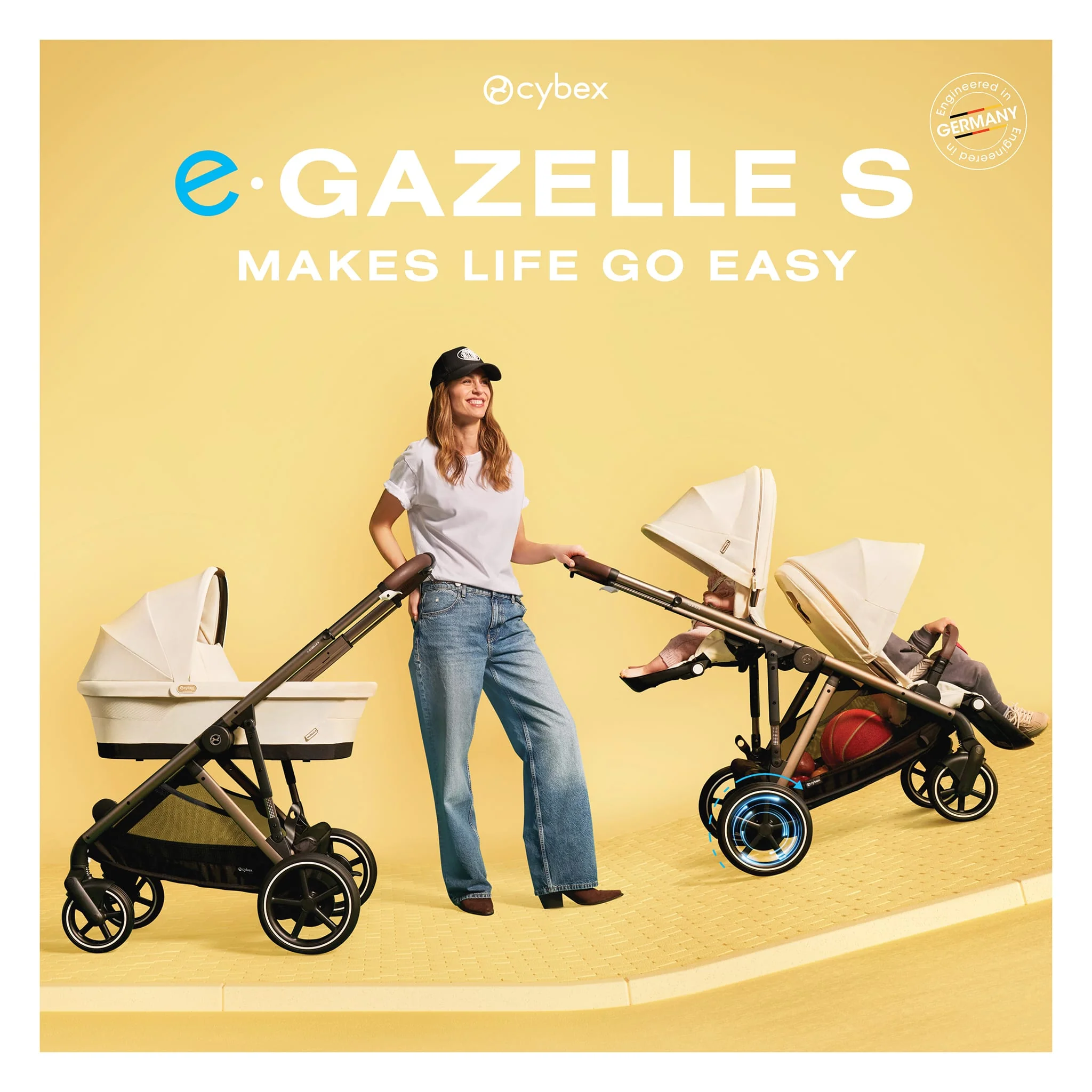 Poussette eGazelle S - Amande - Image 16