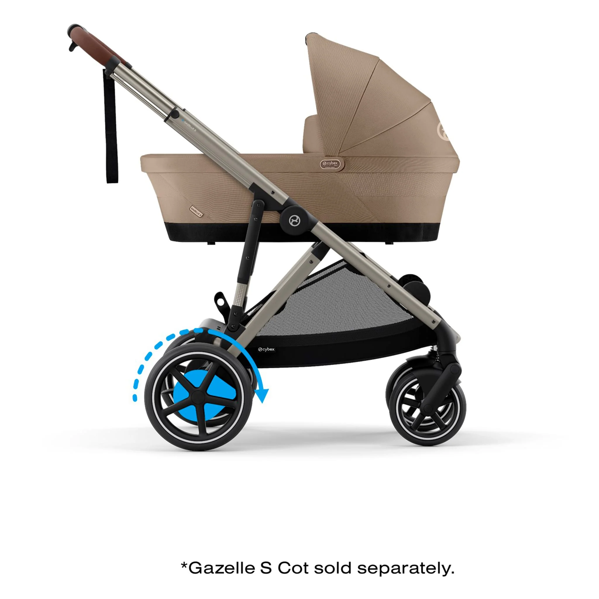 Poussette eGazelle S - Amande - Image 6