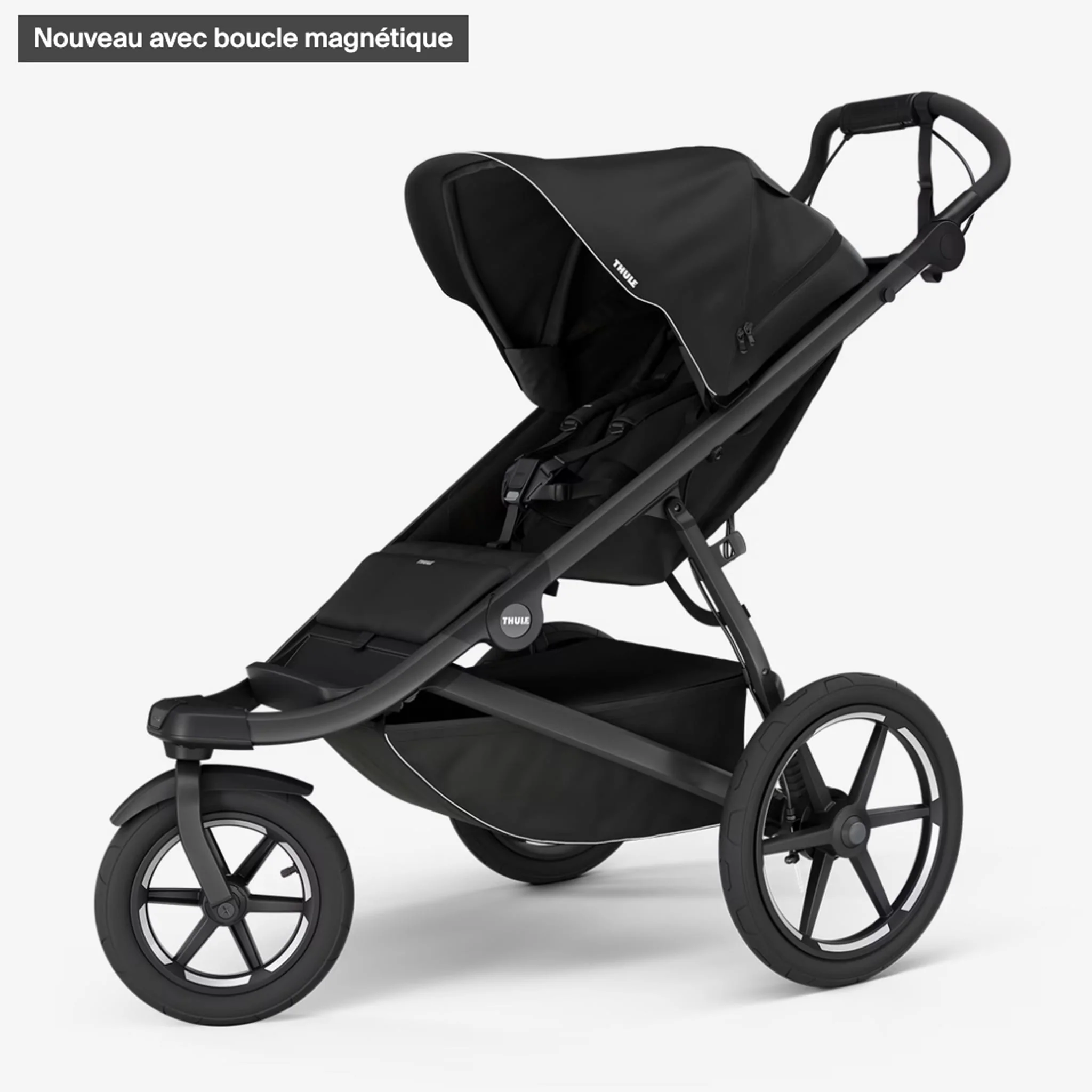 Poussette Urban Glide 3 avec Boucle Magnétique - Noir - Image 2