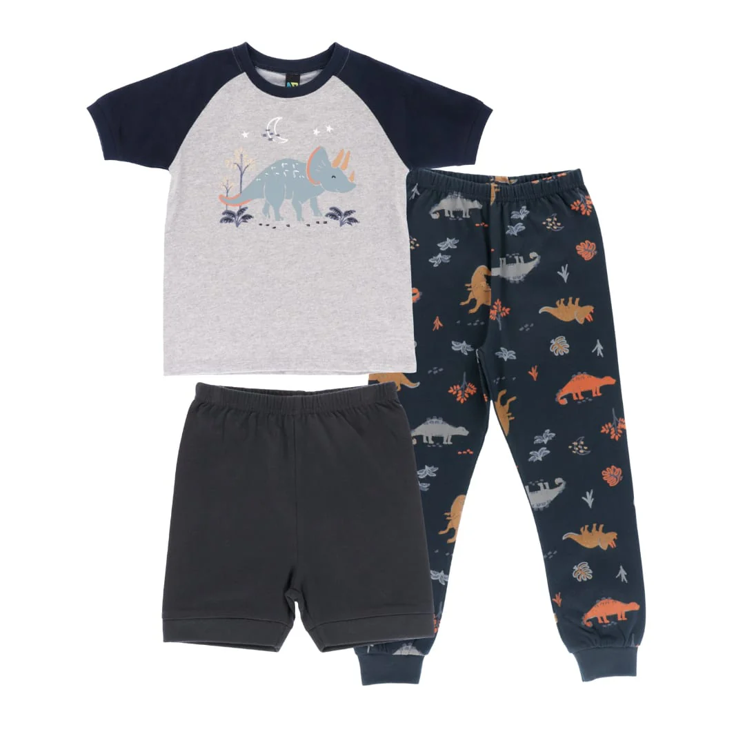Pyjama Trois Pièces Dinos 2-12ans