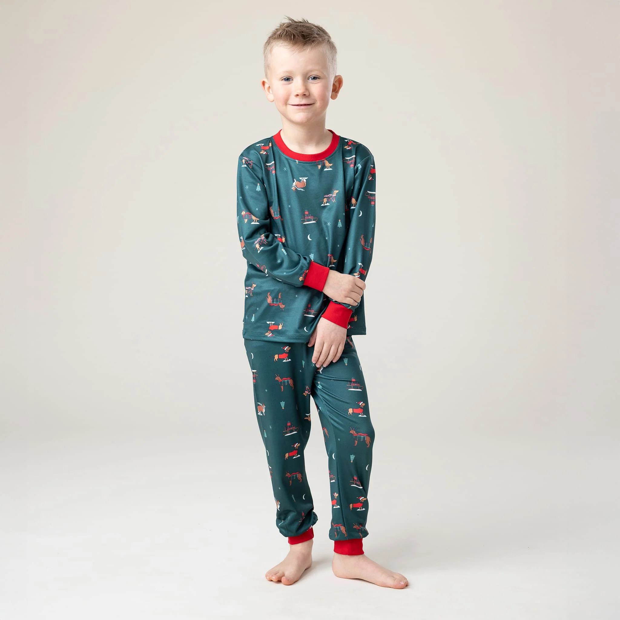 Pyjama Chiens Fêtes 2-12ans