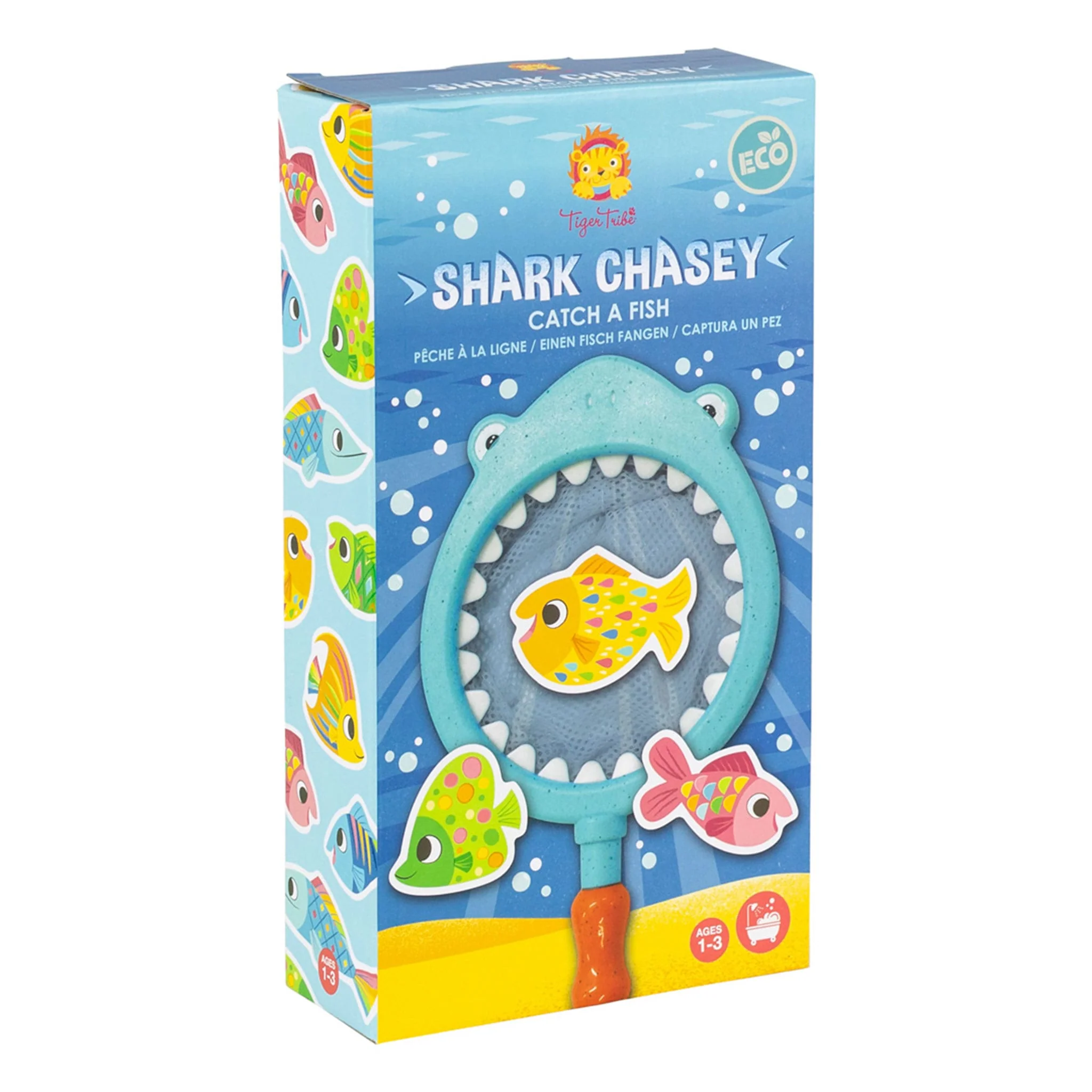 Requin Chasey Attrape Poisson