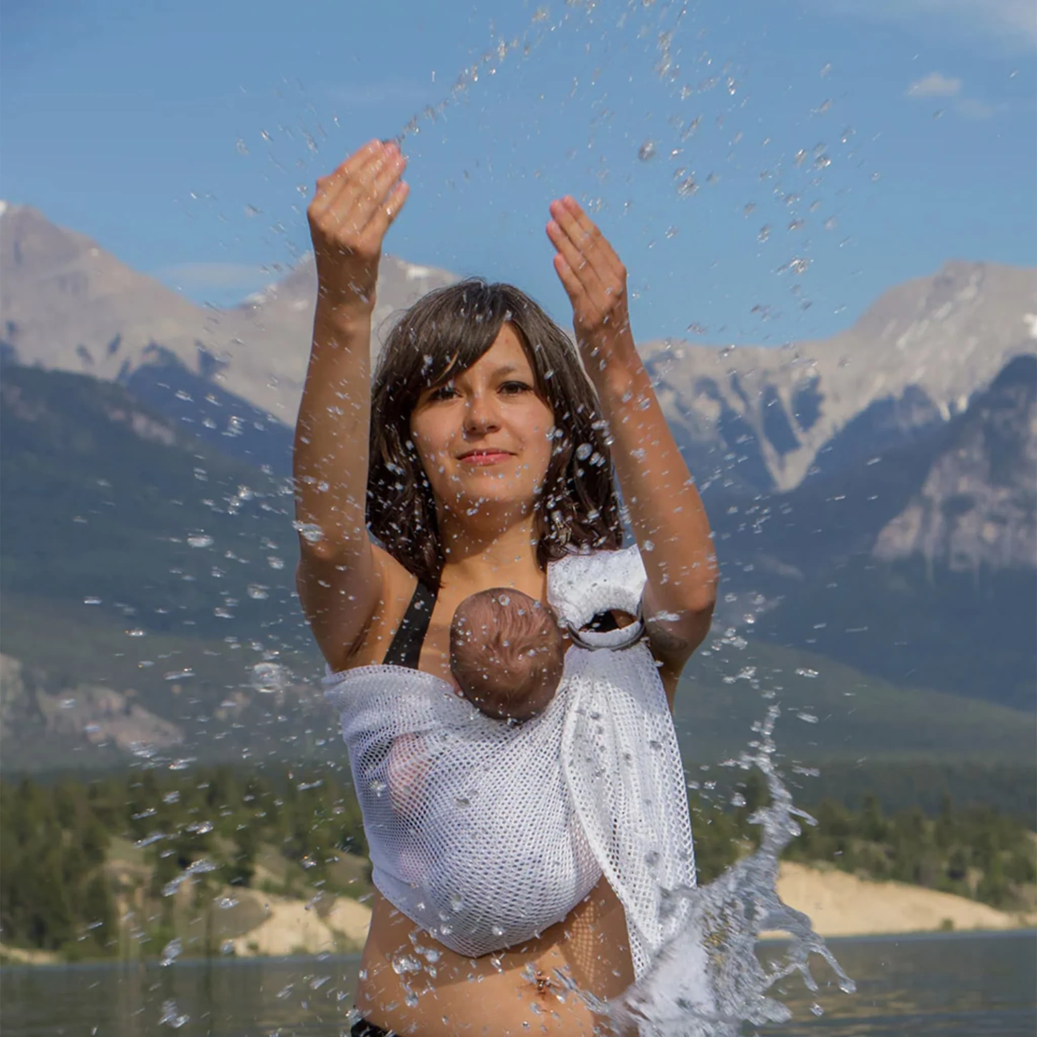Écharpe Ajustable AIR (Ring-Sling) - Gris - Image 5
