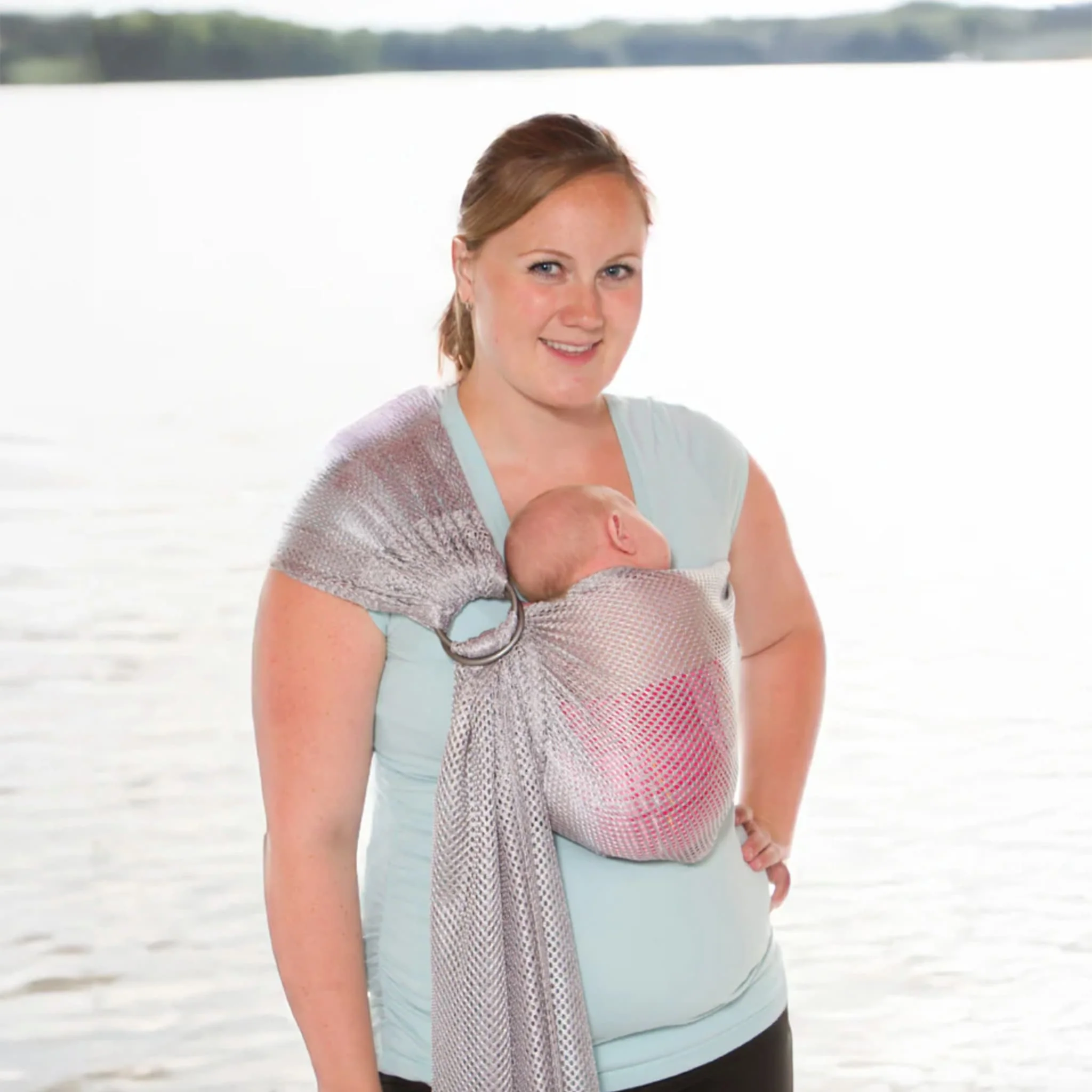 Écharpe Ajustable AIR (Ring-Sling) - Gris - Image 6