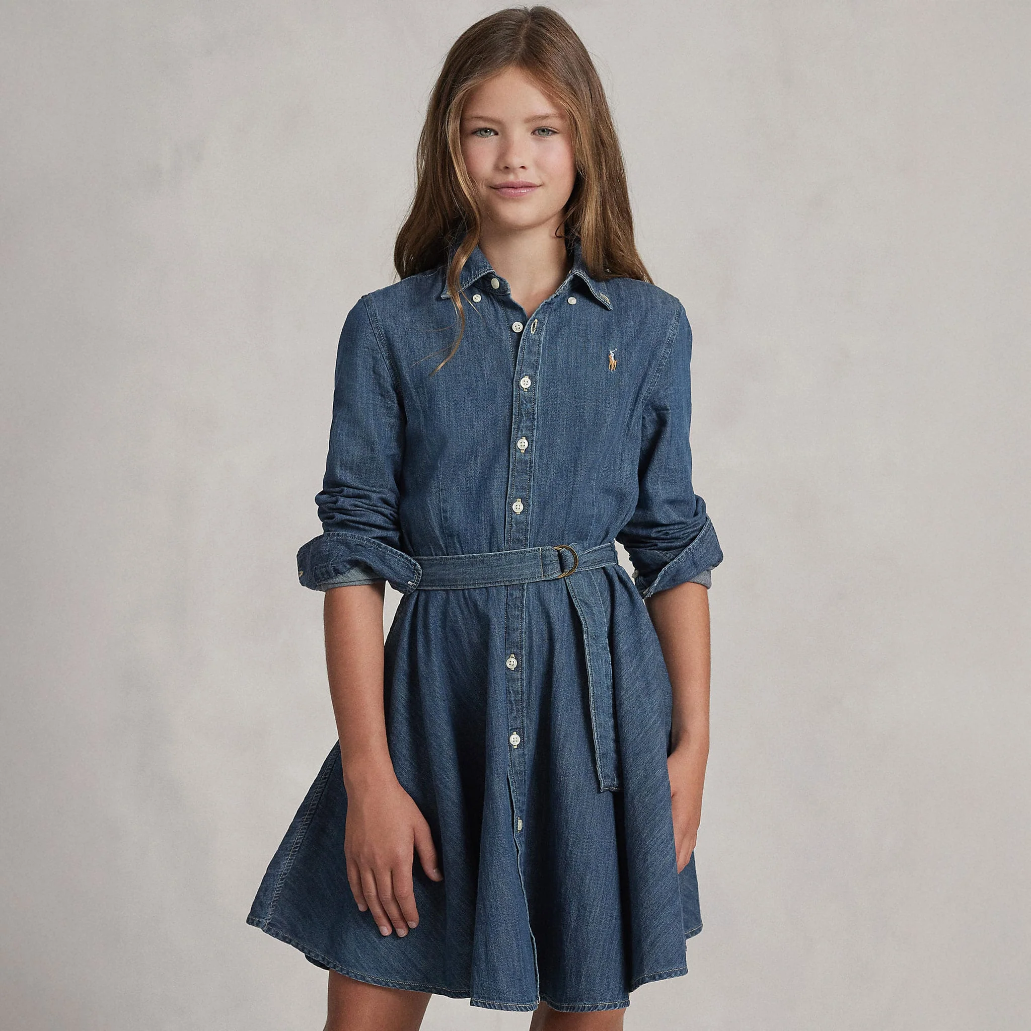 Robe Chemise Denim 7-16ans - Image 2