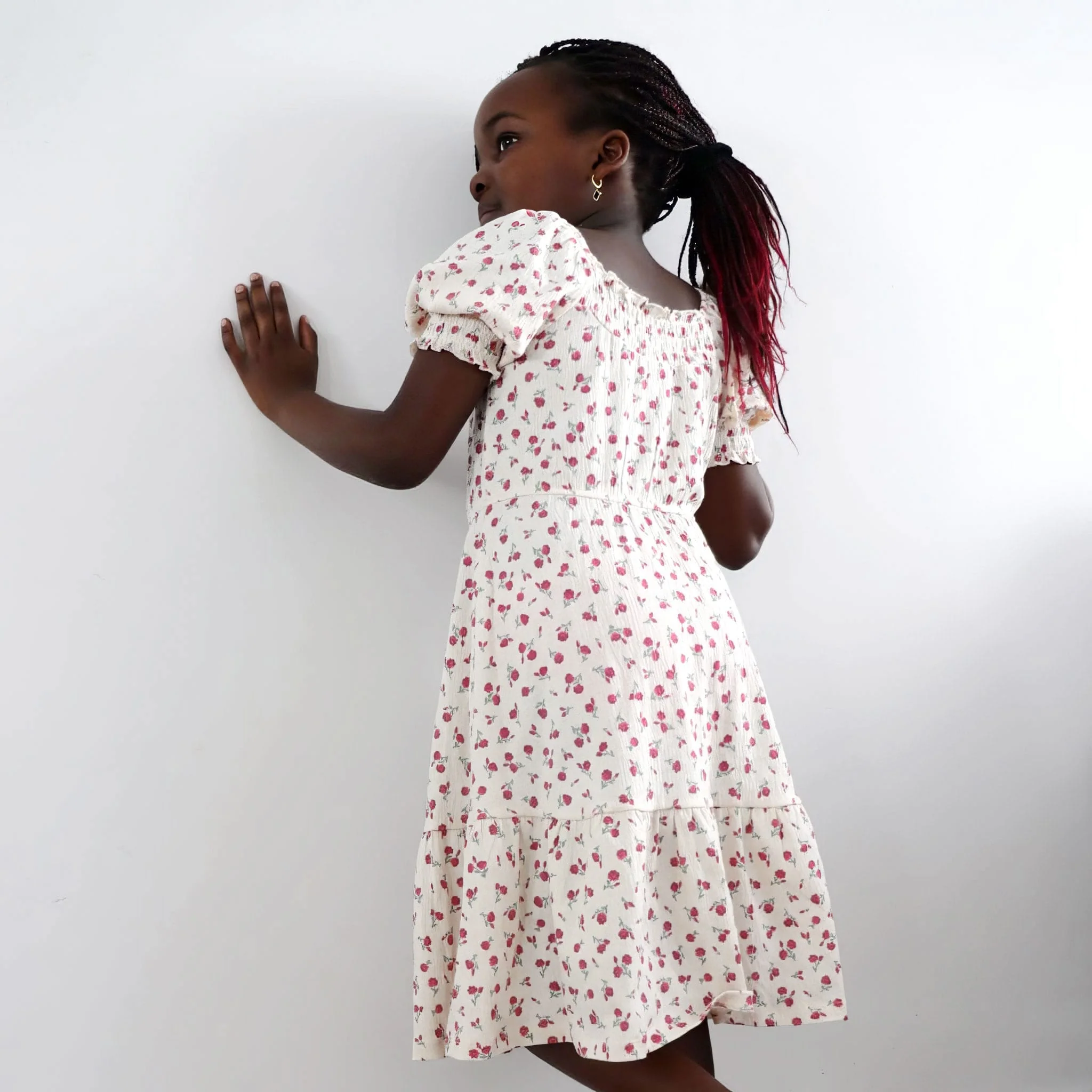 Robe Fleurs Cerises 7-14ans - Image 5