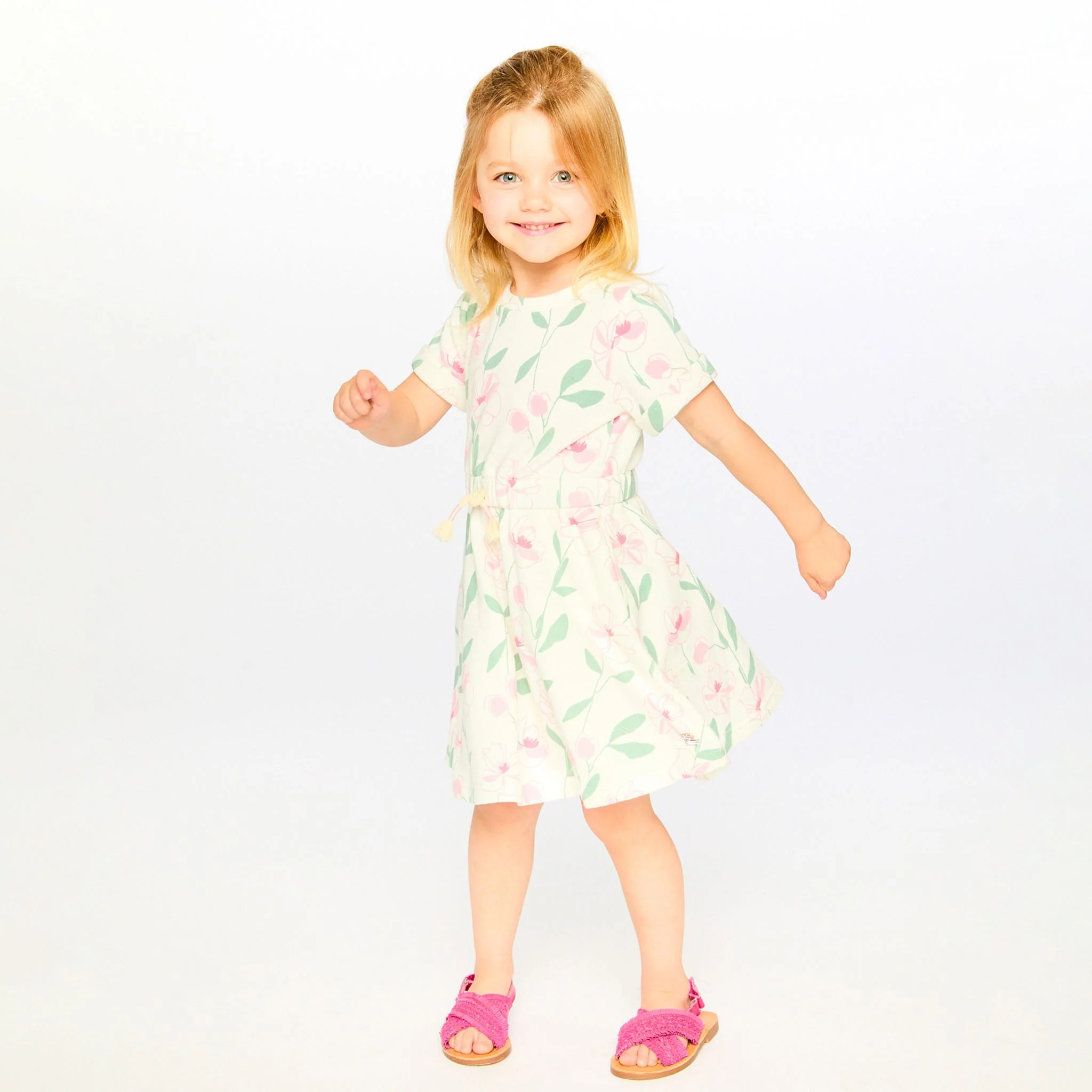 Robe Fleurs Chapeau 7-10ans - Image 2