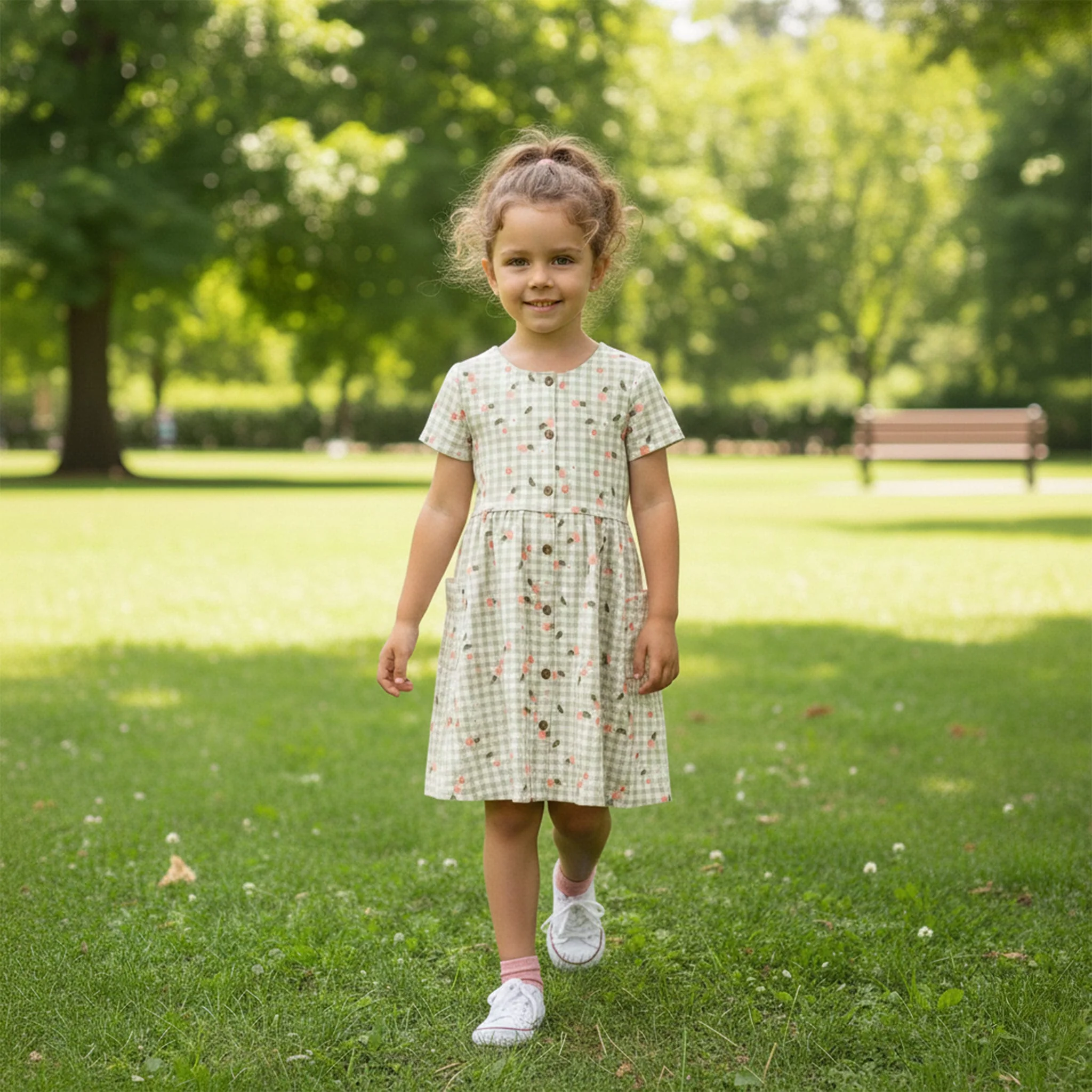 Robe Pique-nique PĂȘches 2-8ans - Image 2