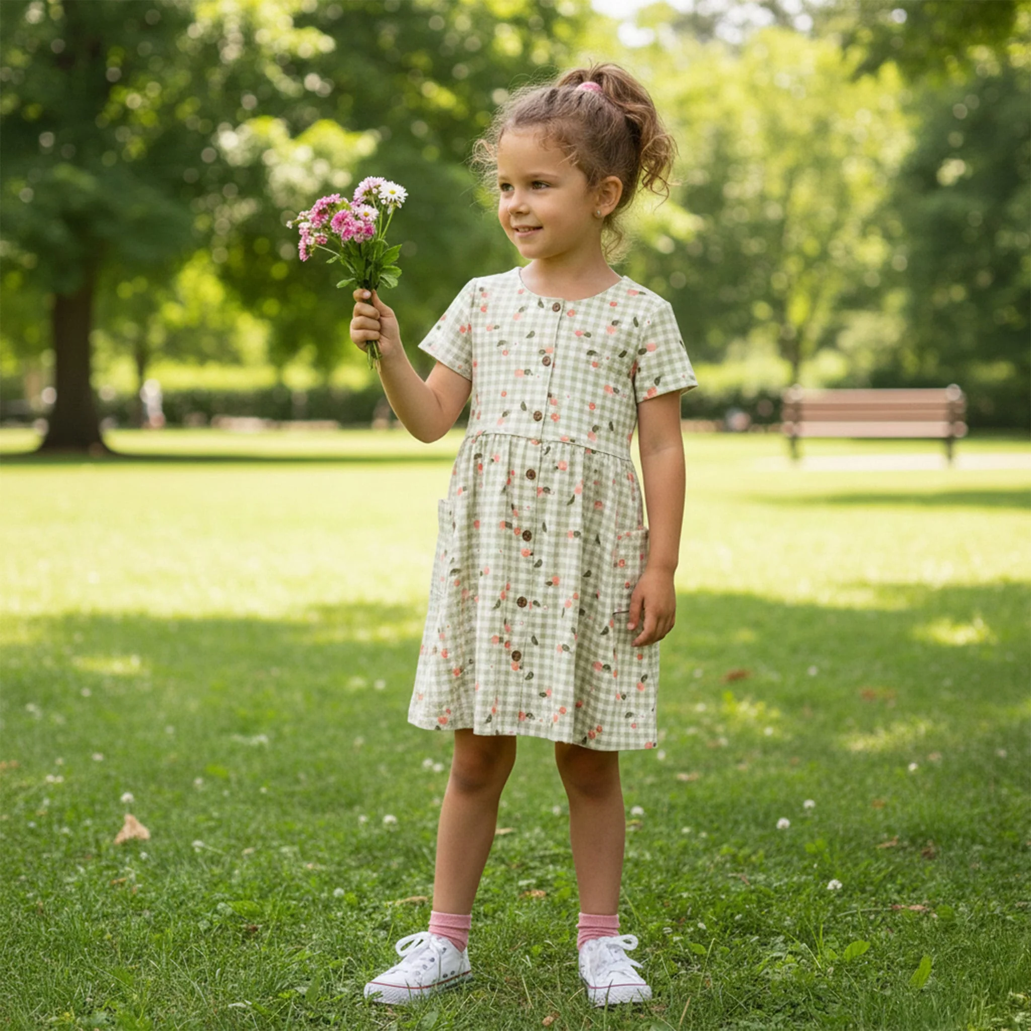 Robe Pique-nique PĂȘches 2-8ans - Image 7