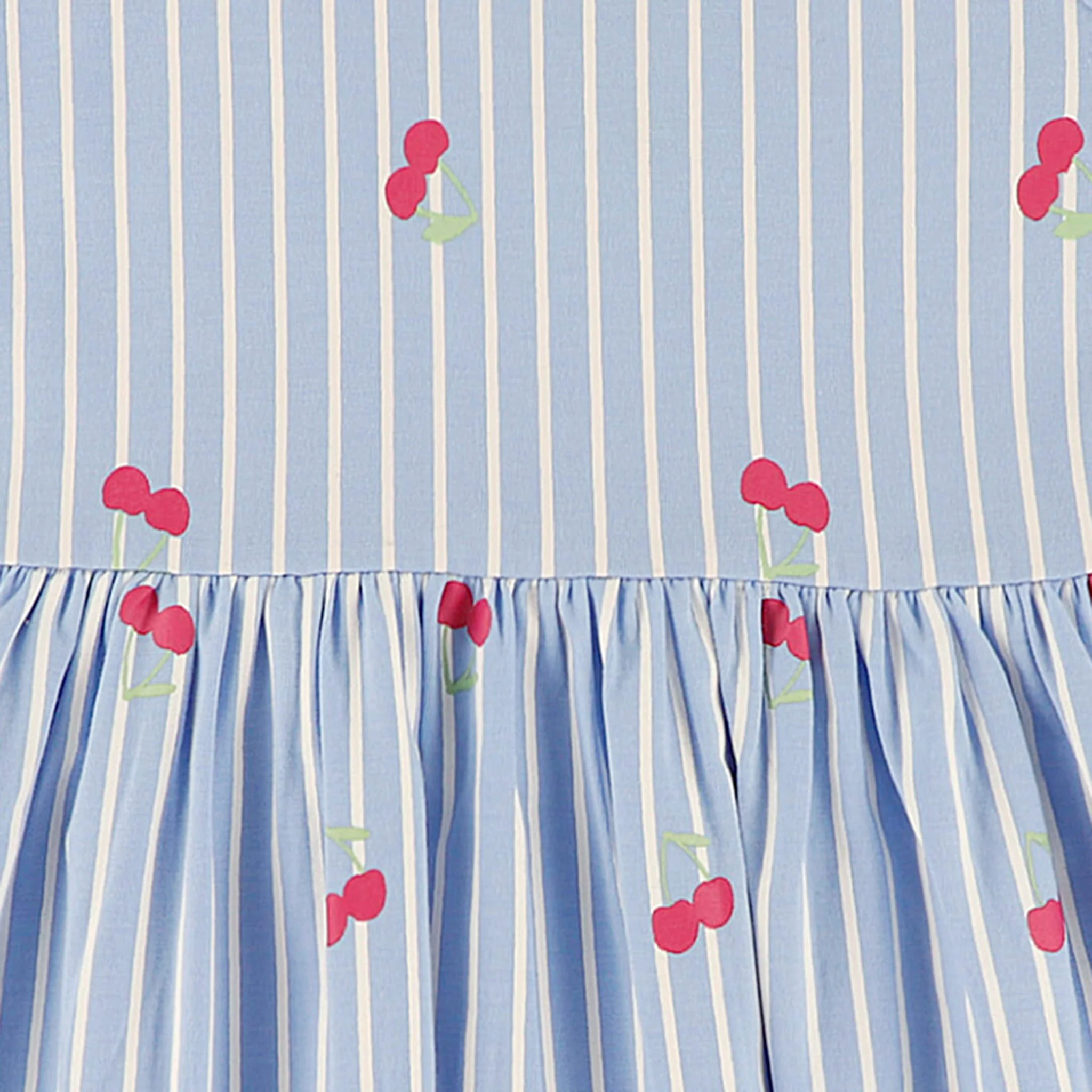 Robe Rayée Cerise 2-8ans - Image 3