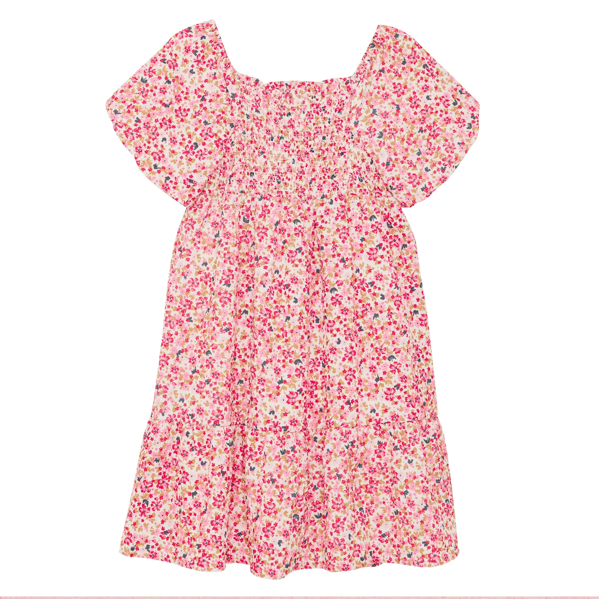 Robe Structure Fleurs 4-14ans - Image 3